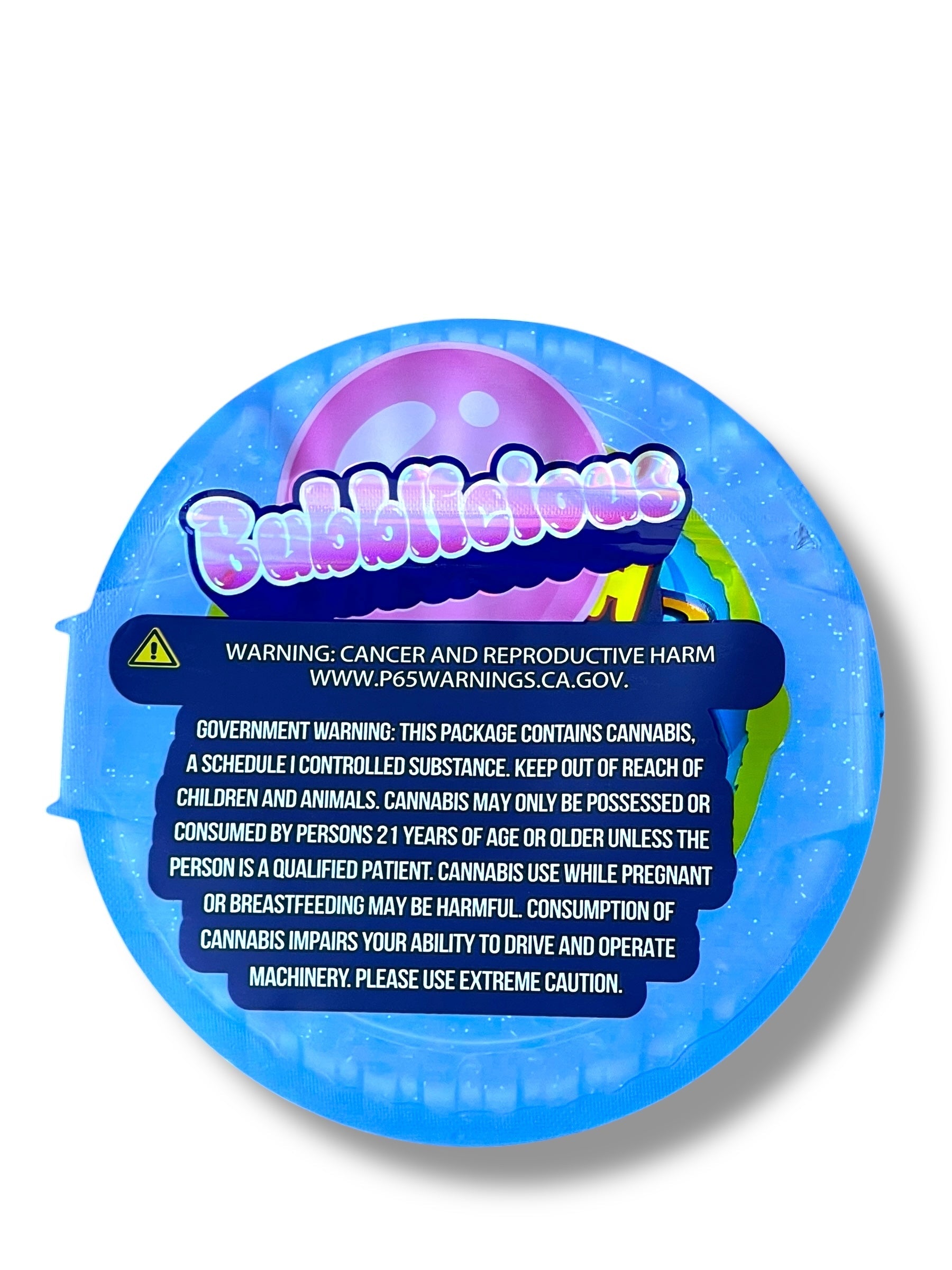 Bubble Tape Sour Blue Raspberry Mylar Bag 3.5g shape bag