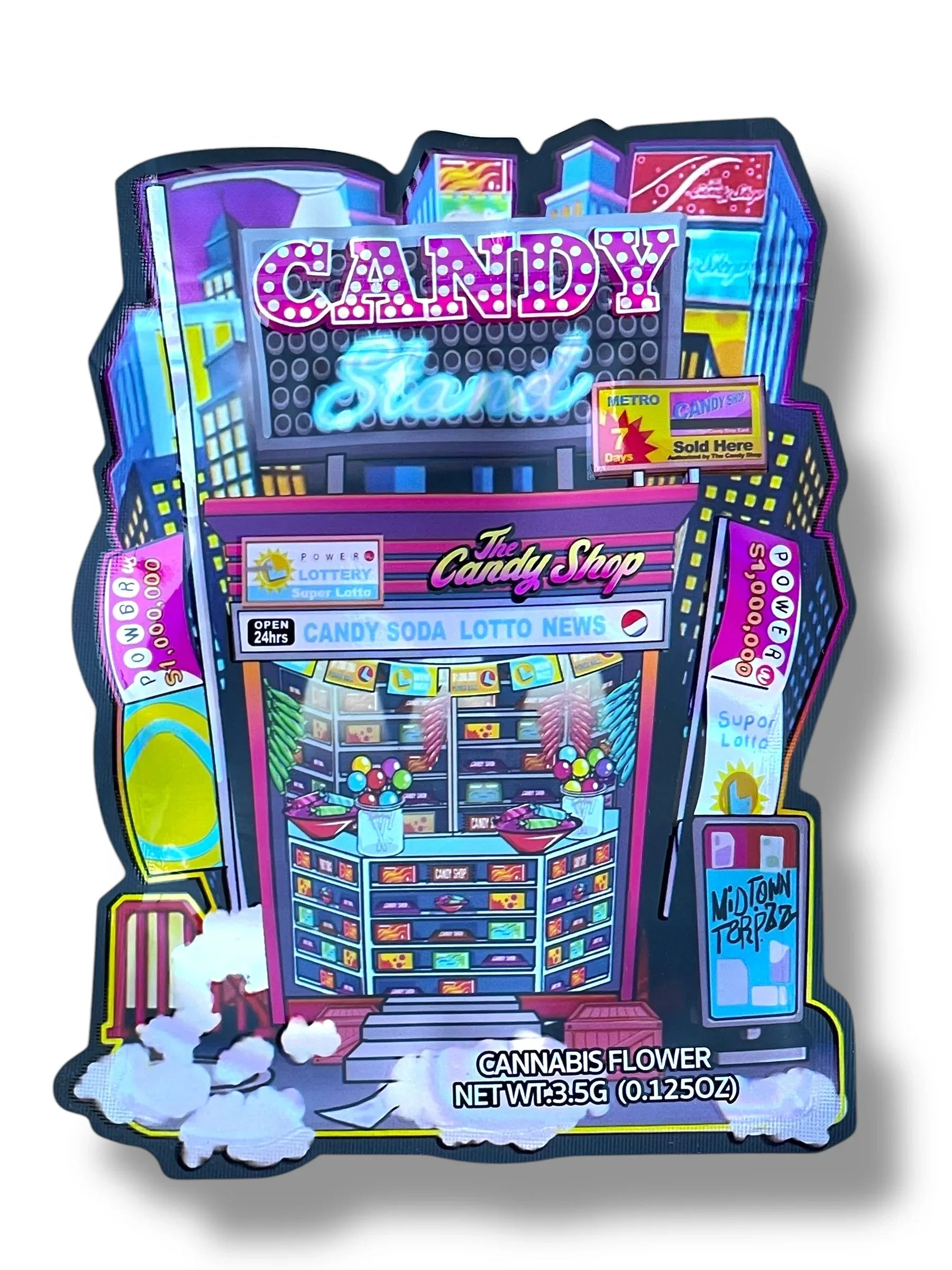 Candy Stand Mylar Bag 3.5g shape bag - Black Unicorn Hub