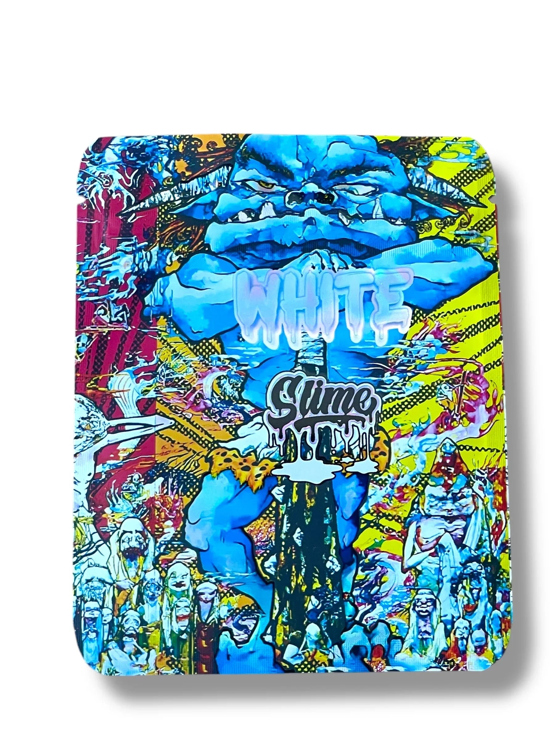 White Slime Mylar Bag 3.5g shape bag - Black Unicorn Hub
