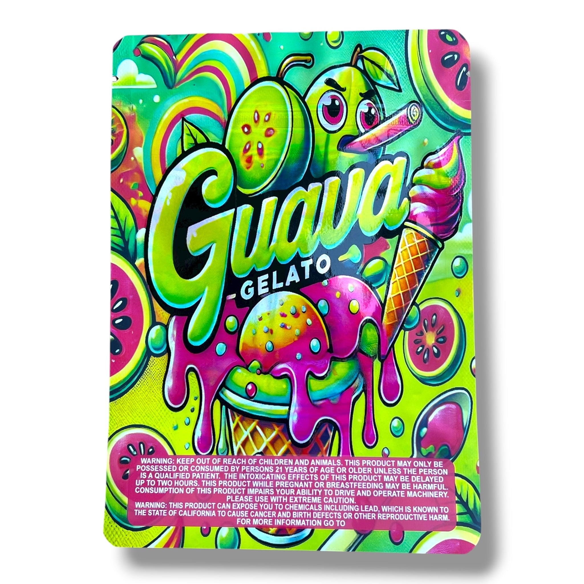 Guava Gelato 7G to 14G Mylar Bags