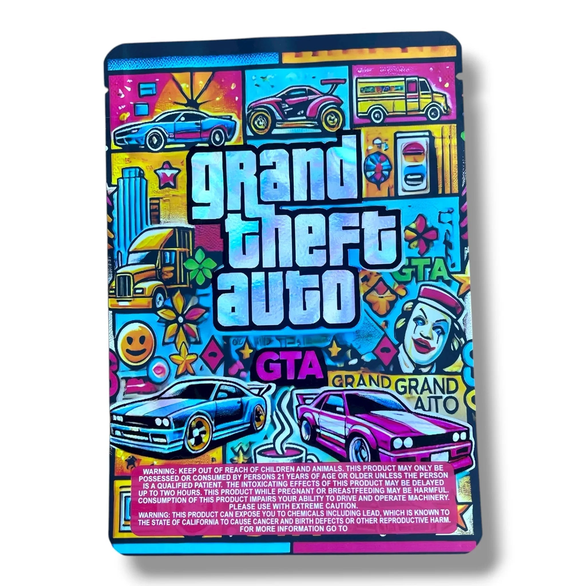 Grand Theft Auto 7G to 14G Mylar Bags - Black Unicorn Hub