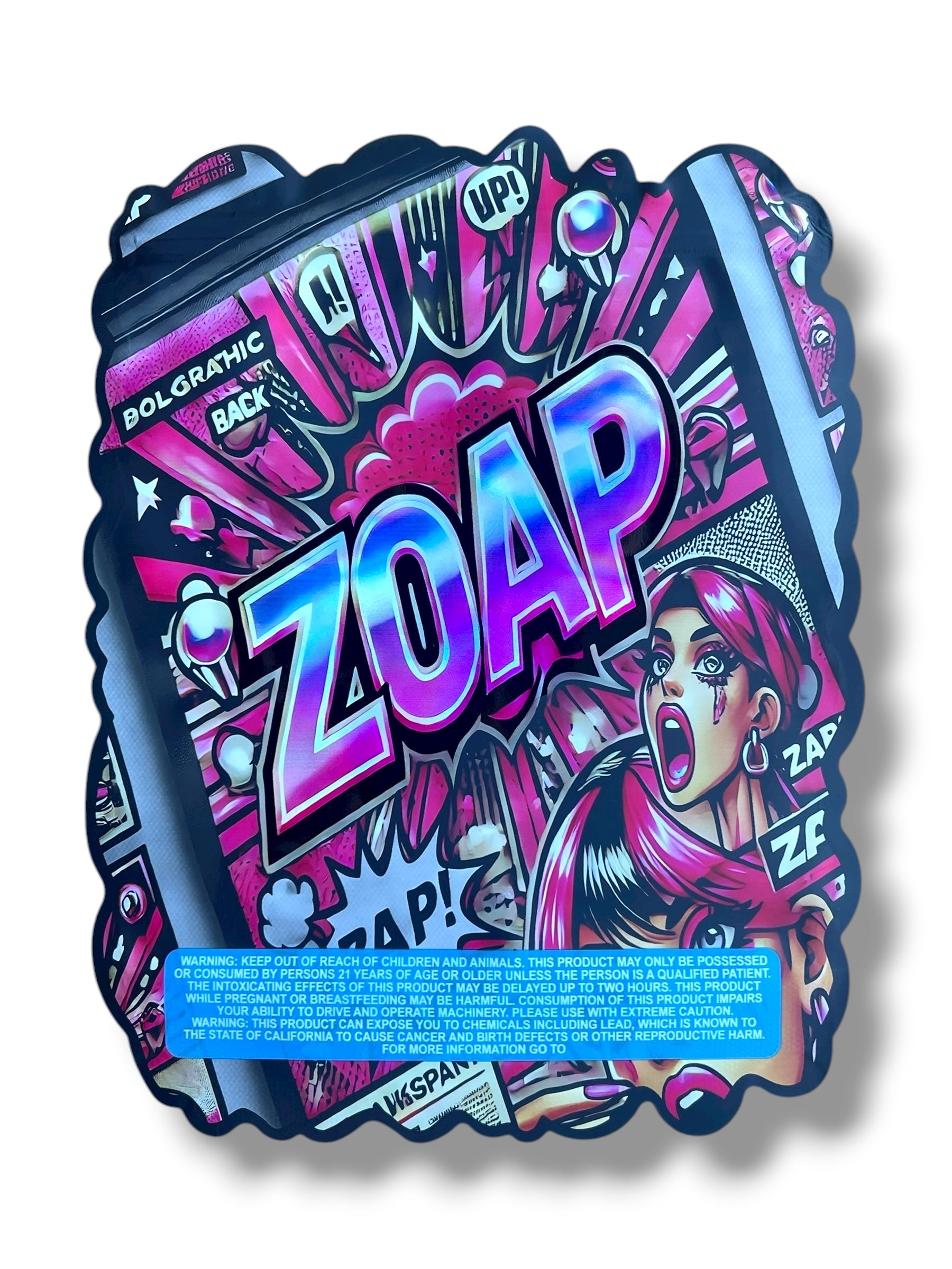 Zoap 1 OZ 28G Mylar empty Mylar bag 1 ounce (50 Count)