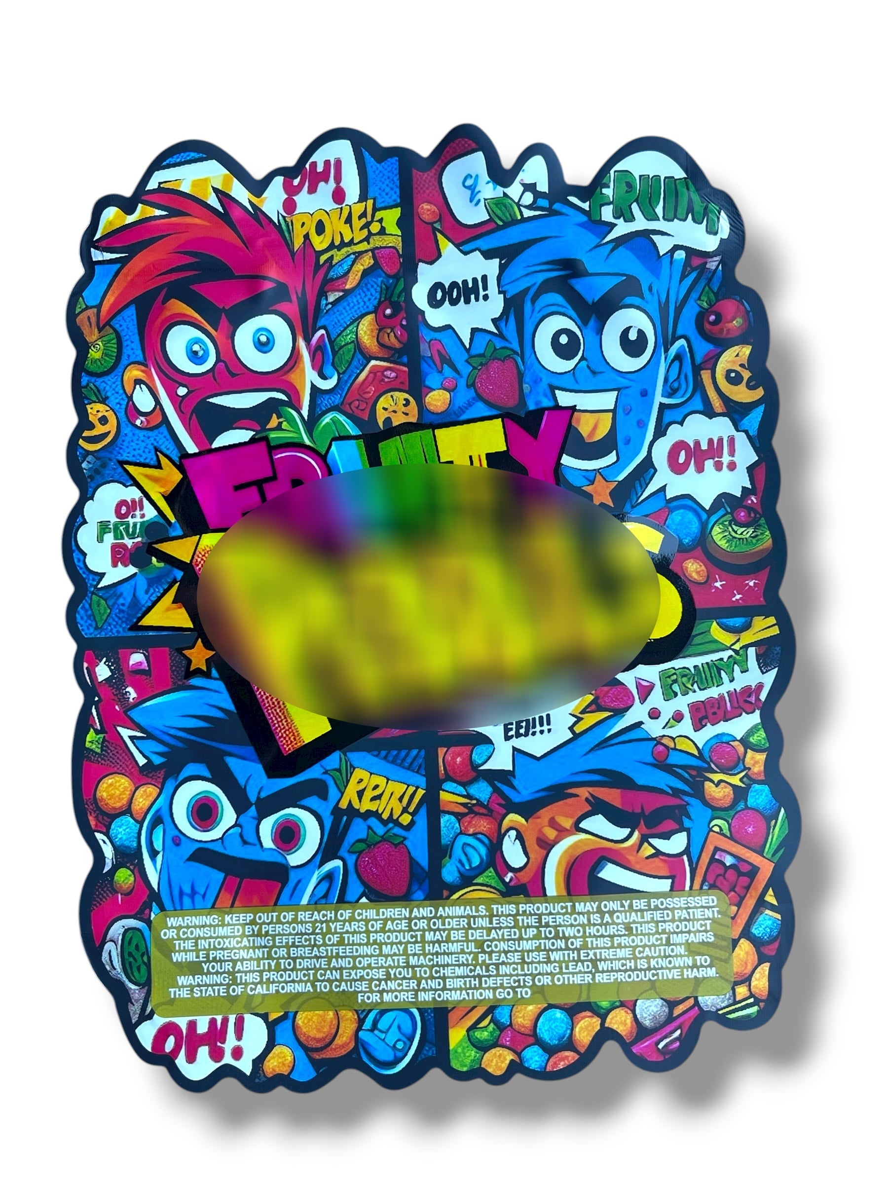 Cereal Bag 1 OZ 28G Mylar empty Mylar bag 1 ounce (50 Count) - Black Unicorn Hub