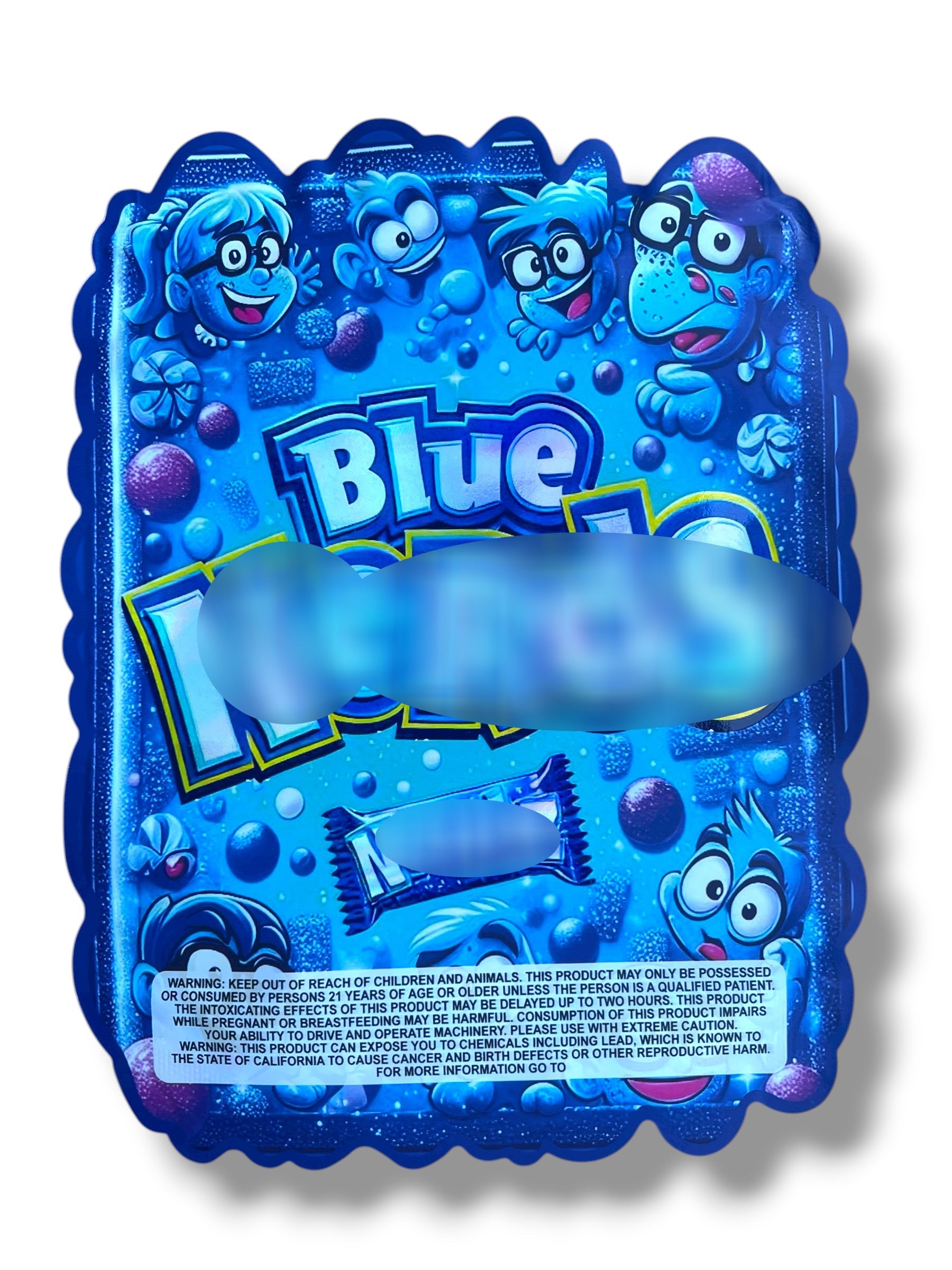 Blue Nerz 1 OZ 28G Mylar empty Mylar bag 1 ounce (50 Count)