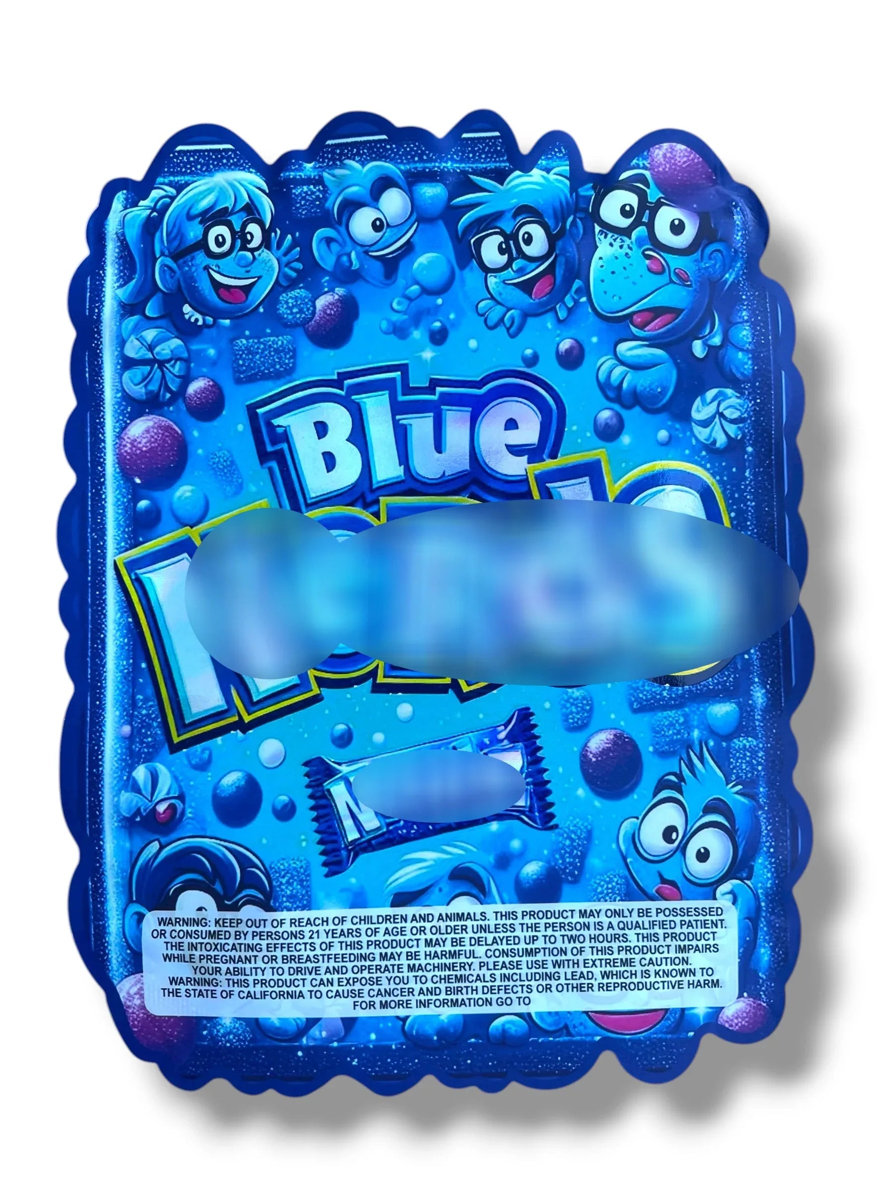 Blue Nerz 1 OZ 28G Mylar empty Mylar bag 1 ounce (50 Count) - Black Unicorn Hub