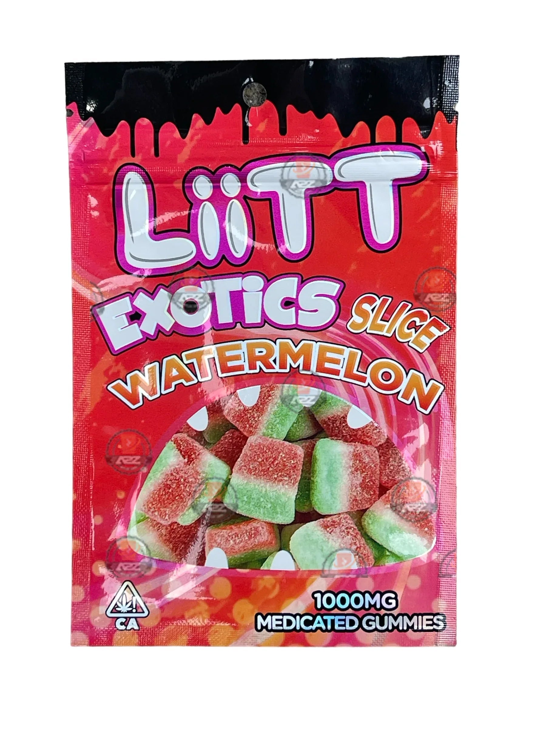Liitt Exotics Slice Watermelon 3.5g Mylar Bag 1000MG (Packaging Only) - Black Unicorn Hub