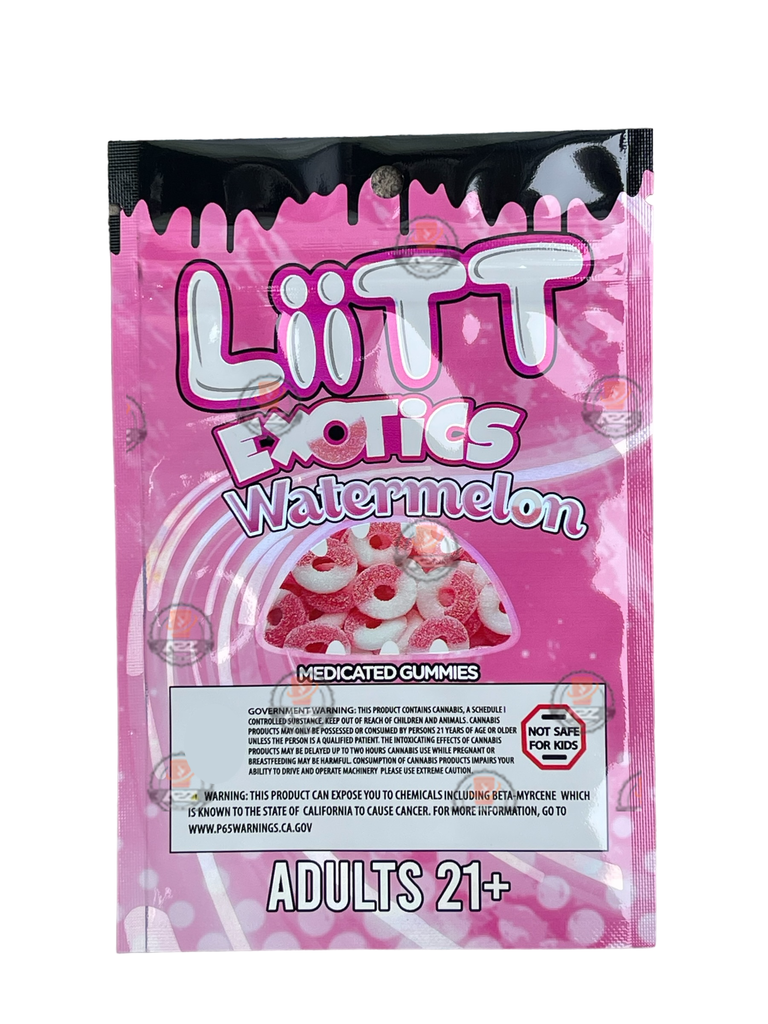 Liitt Exotics Watermelon 3.5g Mylar Bag 1000MG (Packaging Only)
