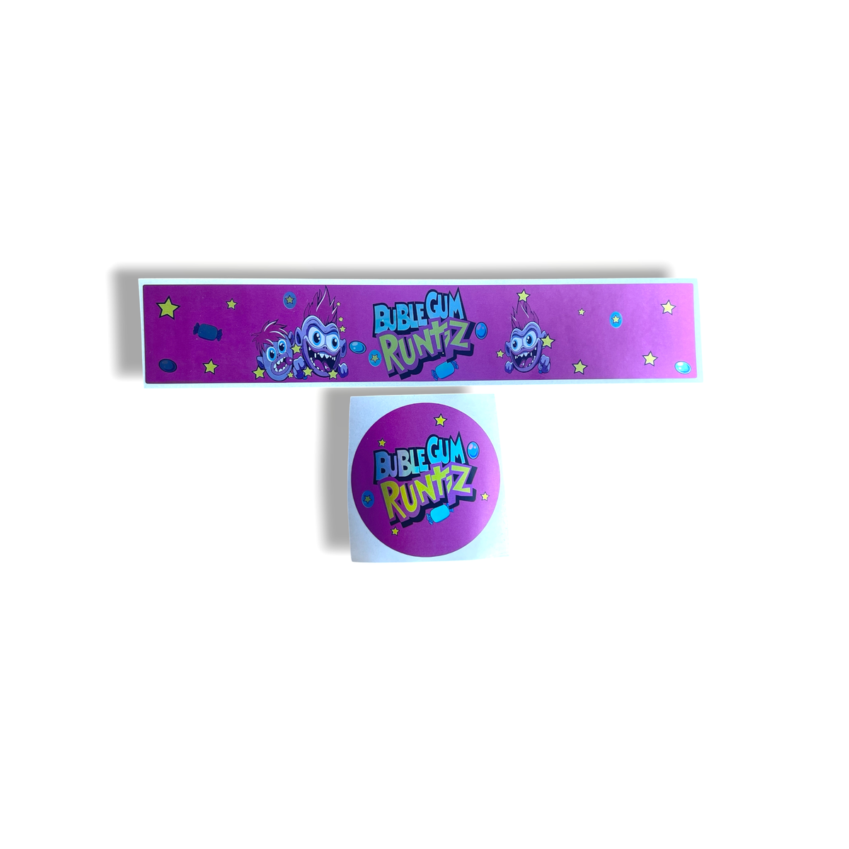 Bubble Gum Runtz Glass Jar Stickers 3.5g Holographic stickers