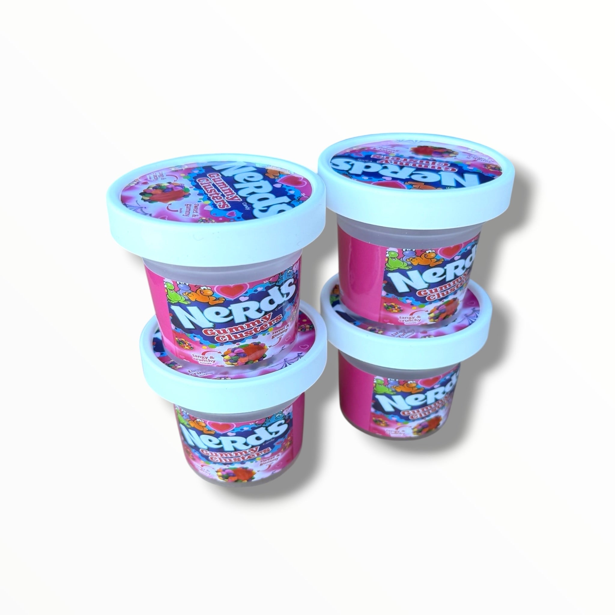 Ice Cream Style 3.5G Plastic Jars with Display Boxes – Packaging Only