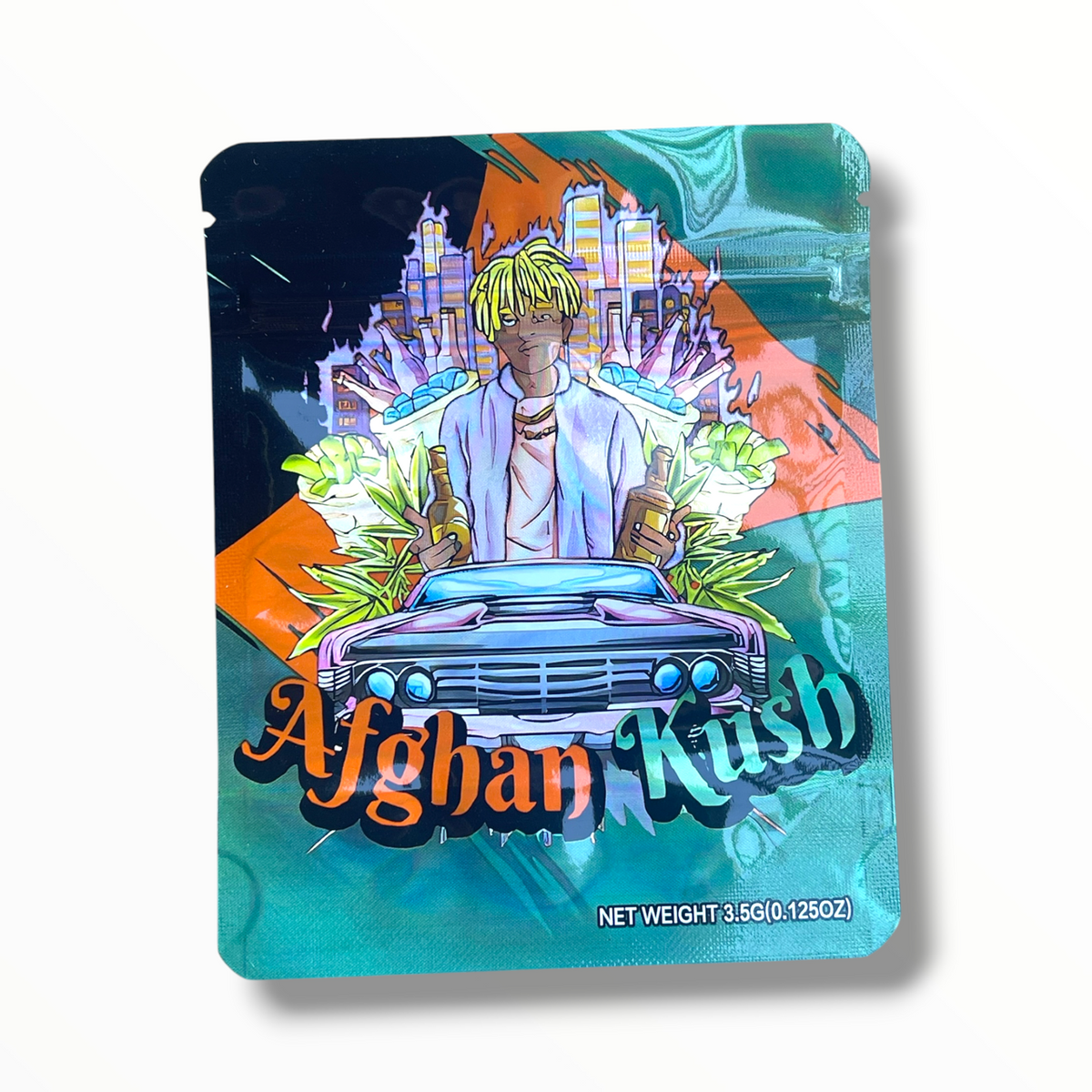 Afghan Kush Mylar Bags 3.5 Grams