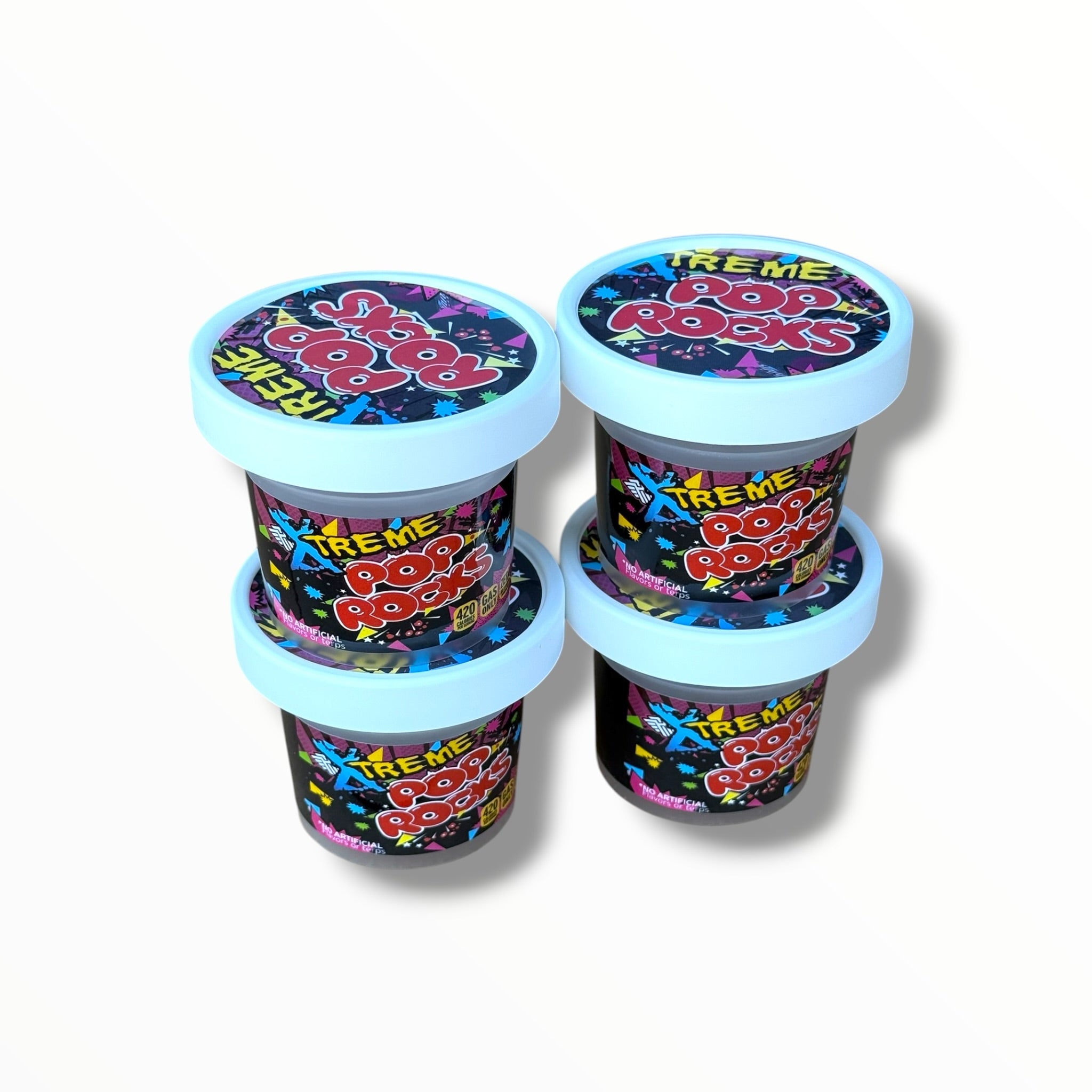 Ice Cream Style 3.5G Plastic Jars with Display Boxes – Packaging Only