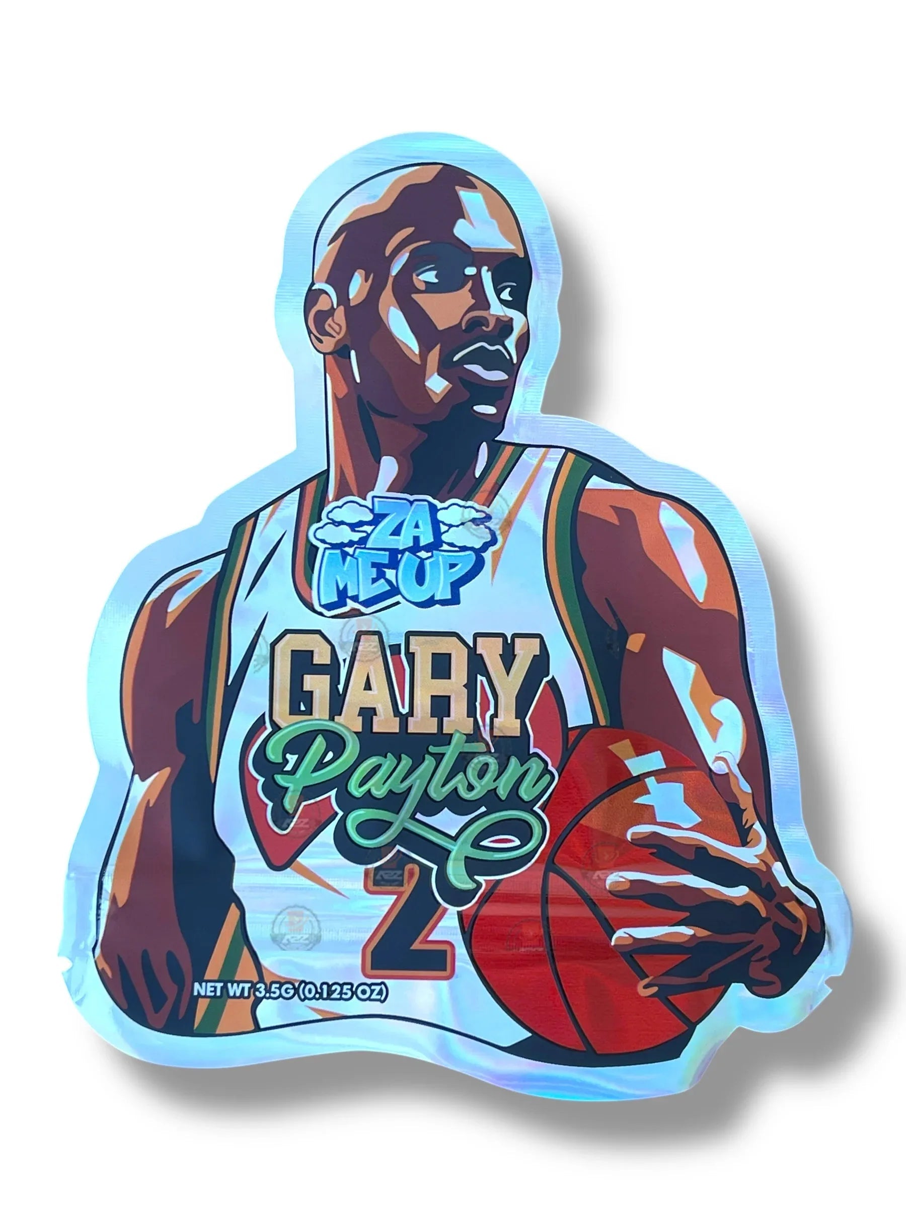 Za Me Up Garry Payton Mylar Bag 3.5g shape bag - Black Unicorn Hub