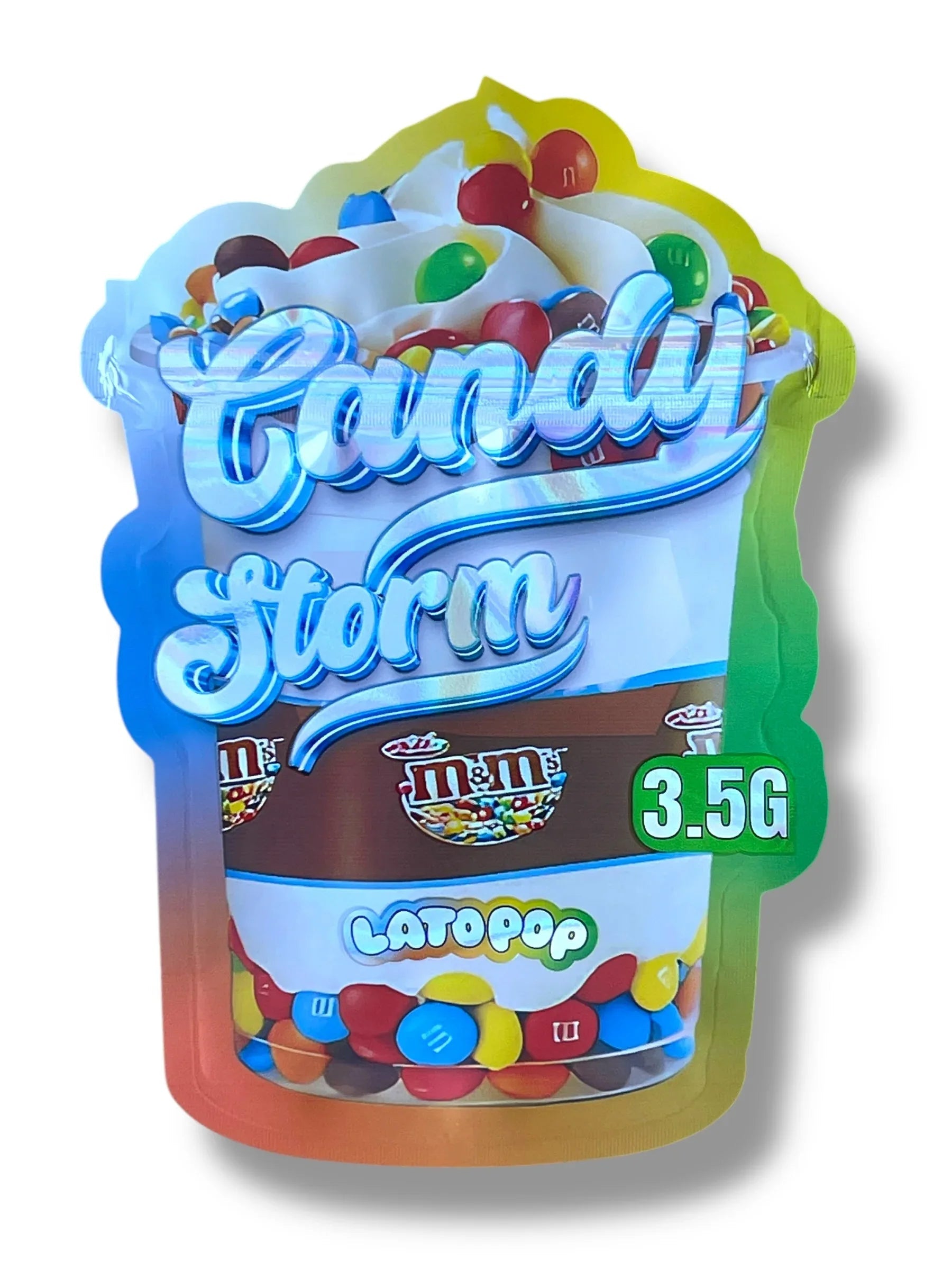 Lato POP Candy Storm Mylar Bag 3.5g shape bag - Black Unicorn Hub
