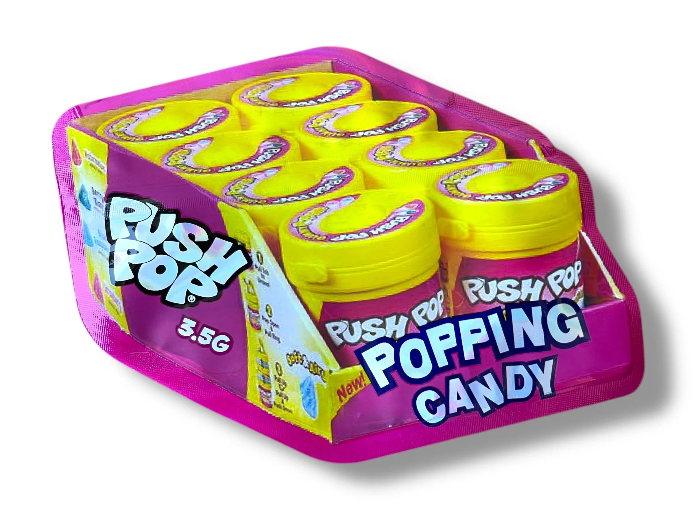 Push Pop Popping Candy Mylar Bag 3.5g shape bag - Black Unicorn Hub