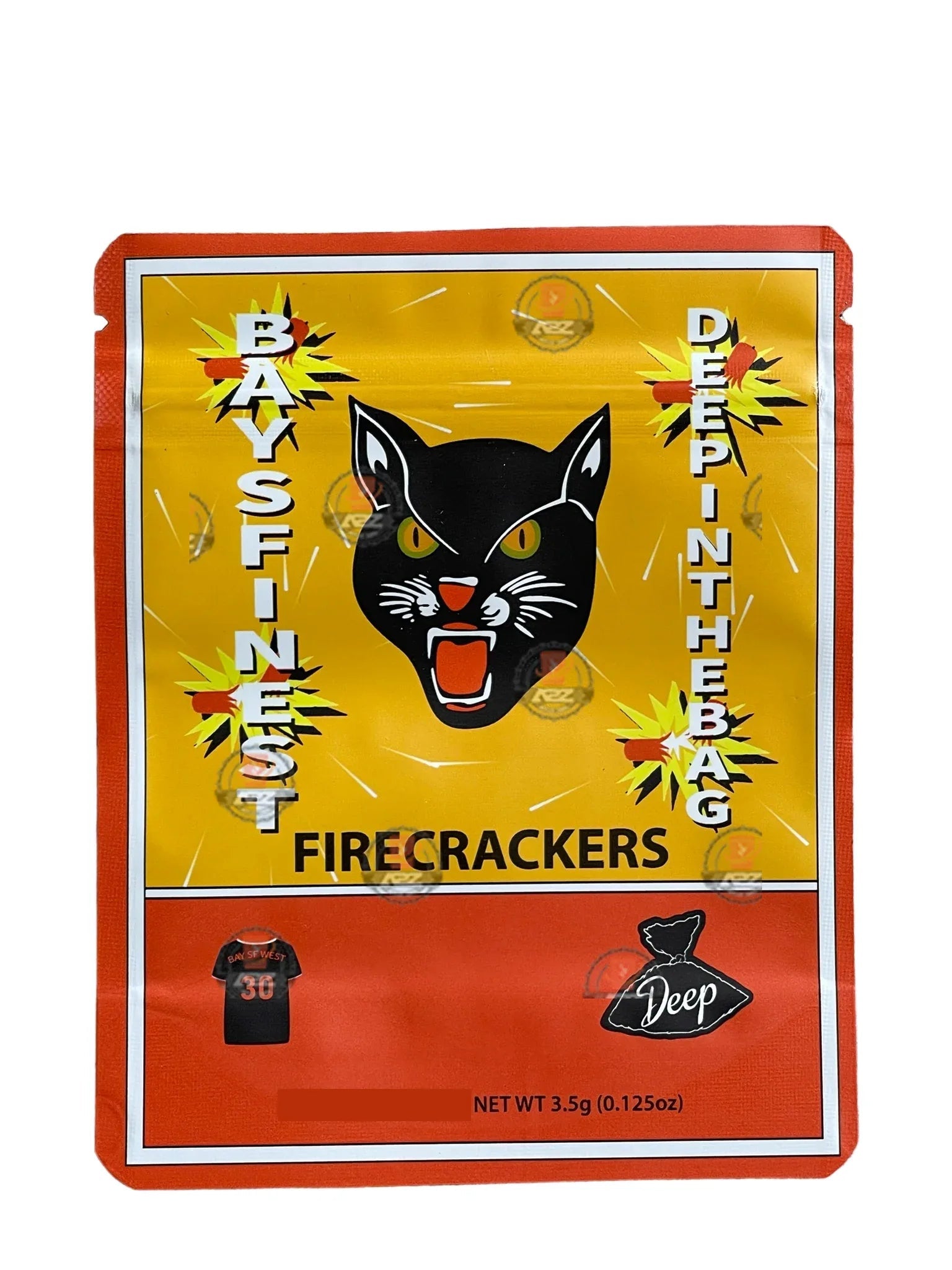 Fire Crackers Mylar Bags 3.5g Bays Finest Deep in the bag - Black Unicorn Hub