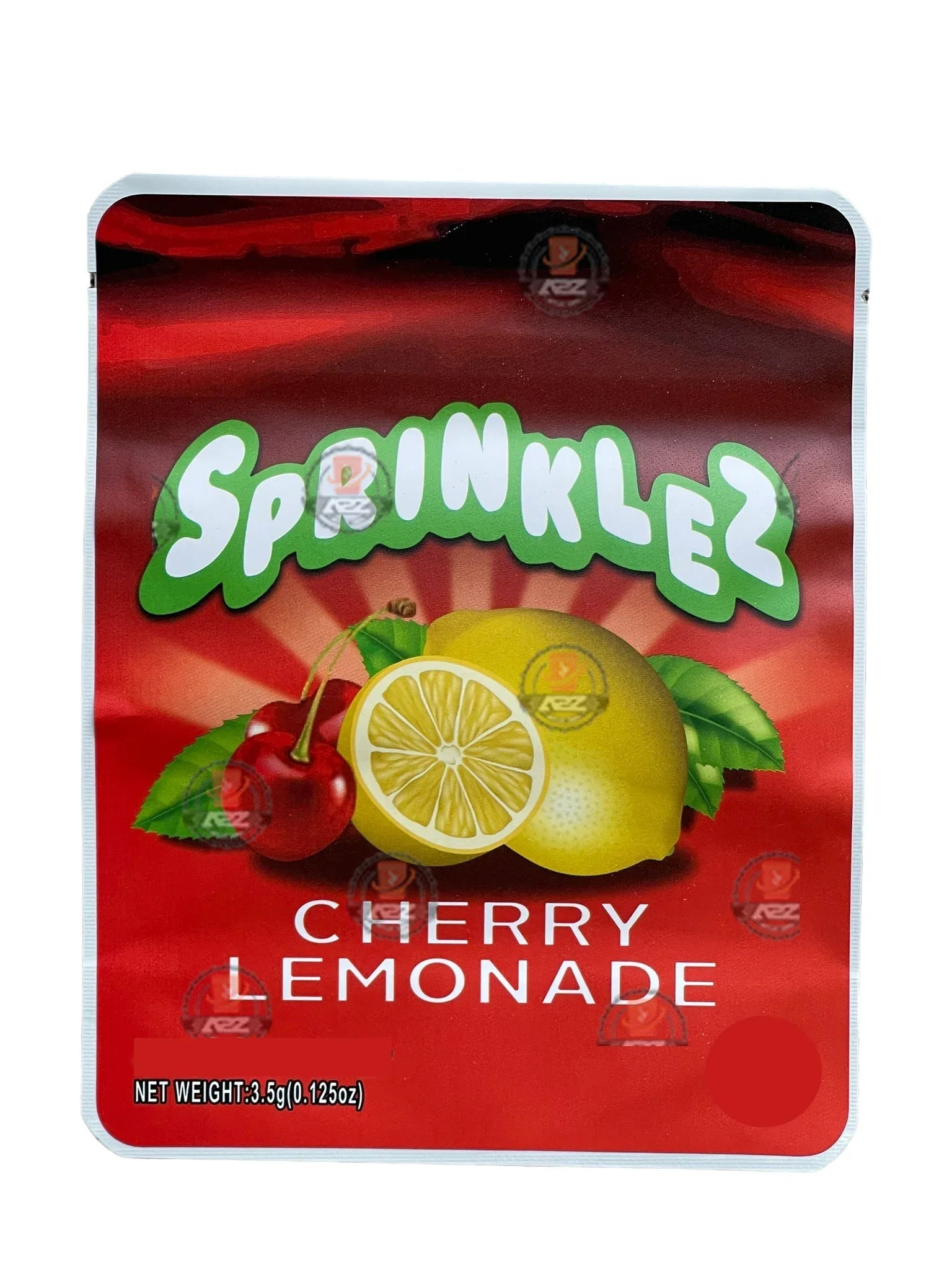 Sprinklez Cherry Lemonade Mylar Bags 3.5g Sticker base Bag -With stickers and labels - Black Unicorn Hub