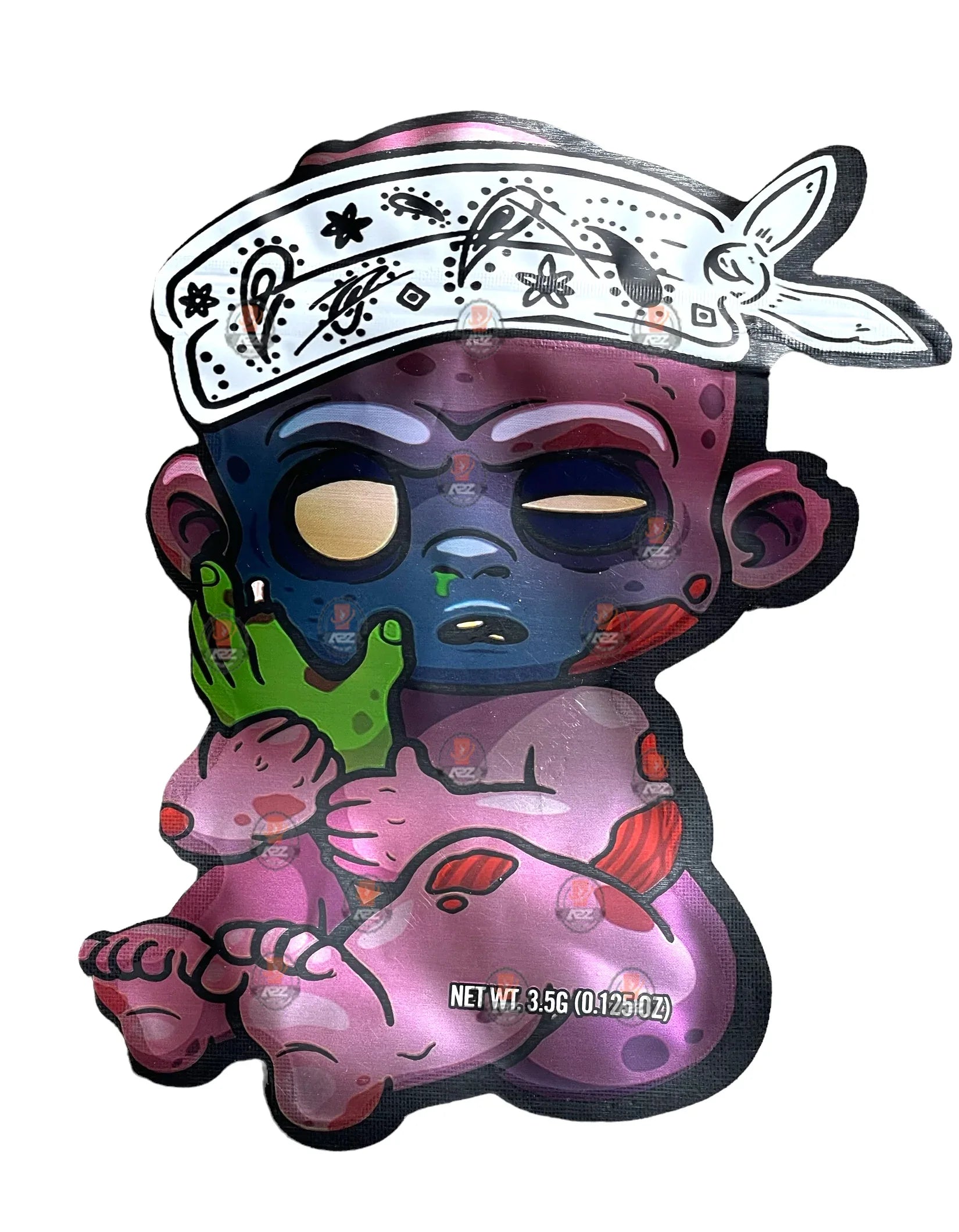 Disner Pack Baby I Can't Feel My Face Cut Out Mylar Bags 3.5g High Tolerance - Black Unicorn Hub