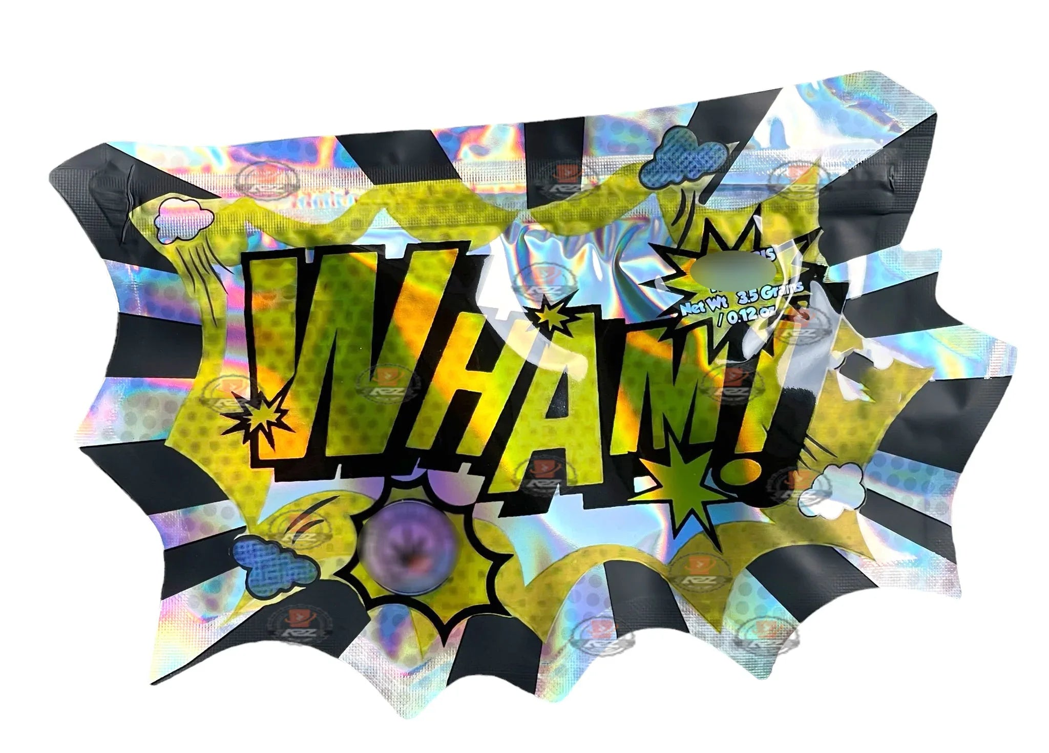 Lil Baby WHAM Gold 2023 Edition Cut Out Mylar Bags 3.5g Die Cut Holographic - Black Unicorn Hub