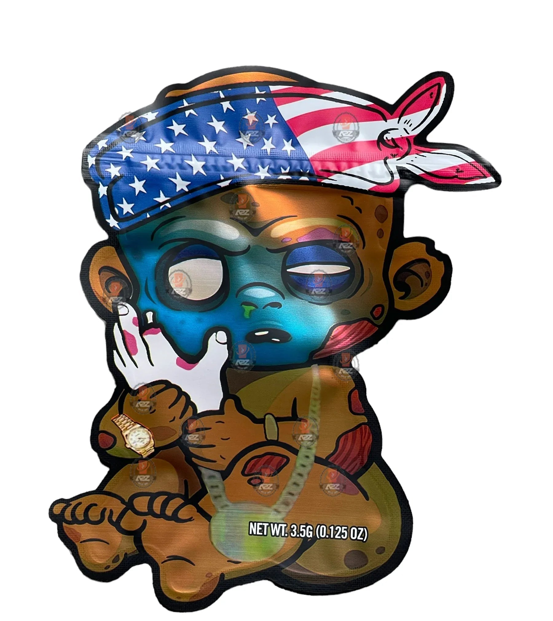 Swag Pack Baby I Can't Feel My Face Cut Out Mylar Bags 3.5g Hight Tolerance ICFMF - Black Unicorn Hub