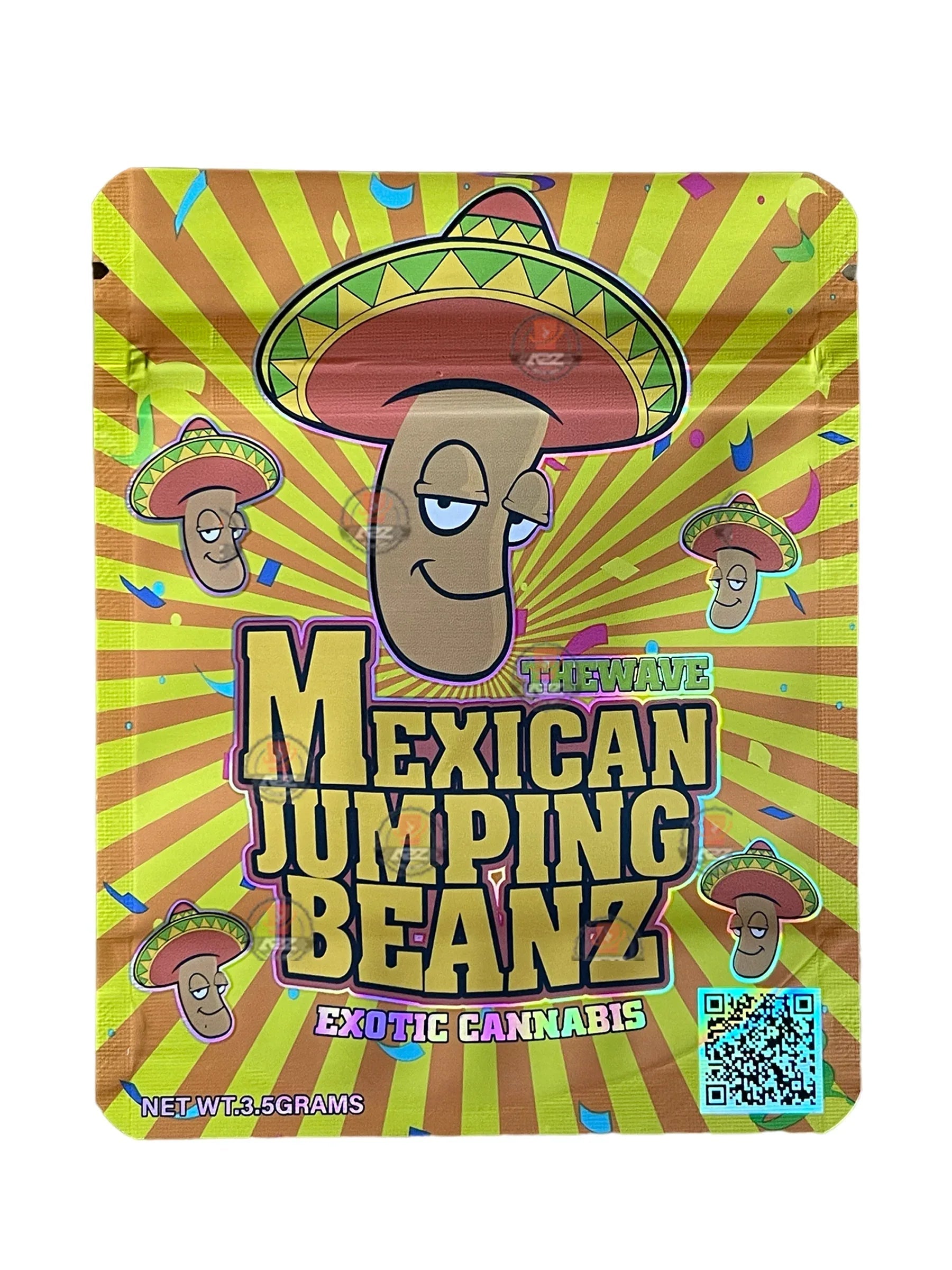 Mexican Jumping Beans Mylar Bags 3.5g The Wave - Black Unicorn Hub