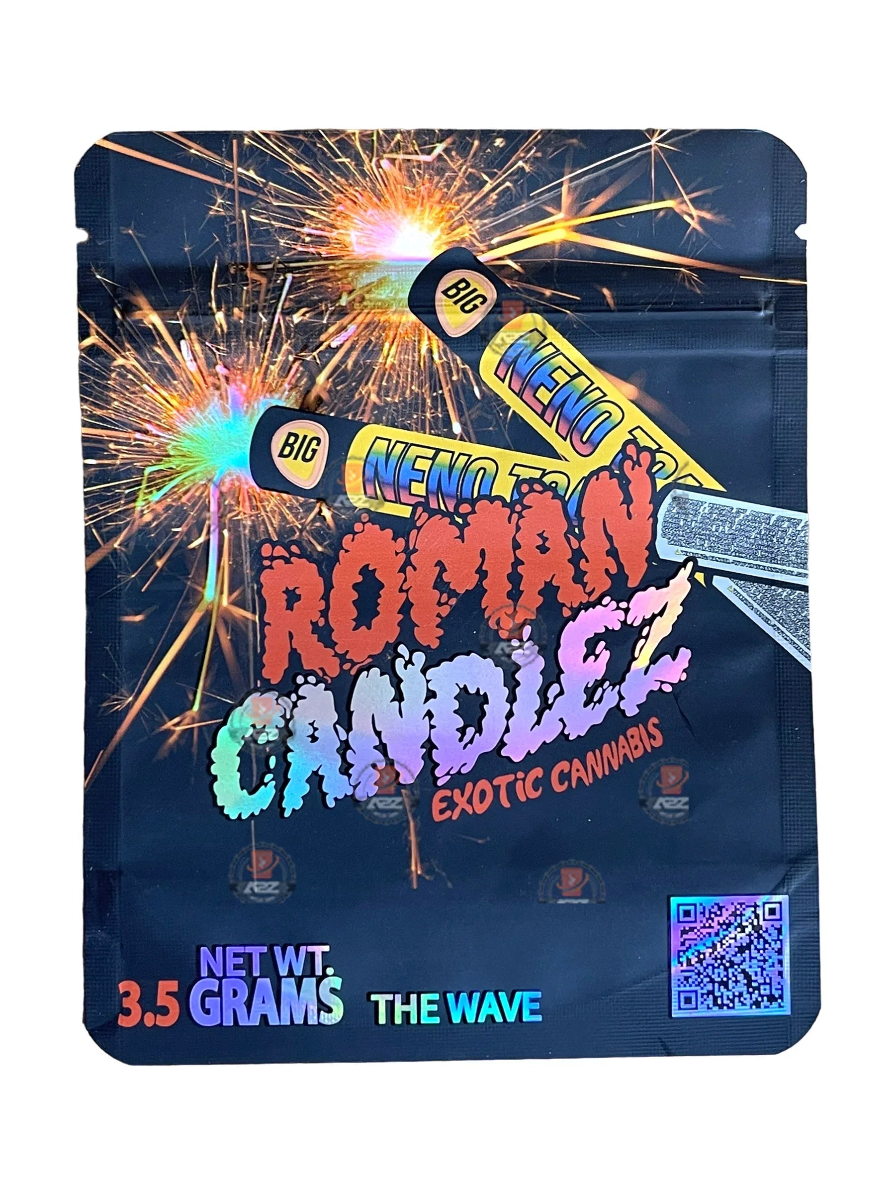 Roman Candles Mylar Bags 3.5g The Wave - Black Unicorn Hub