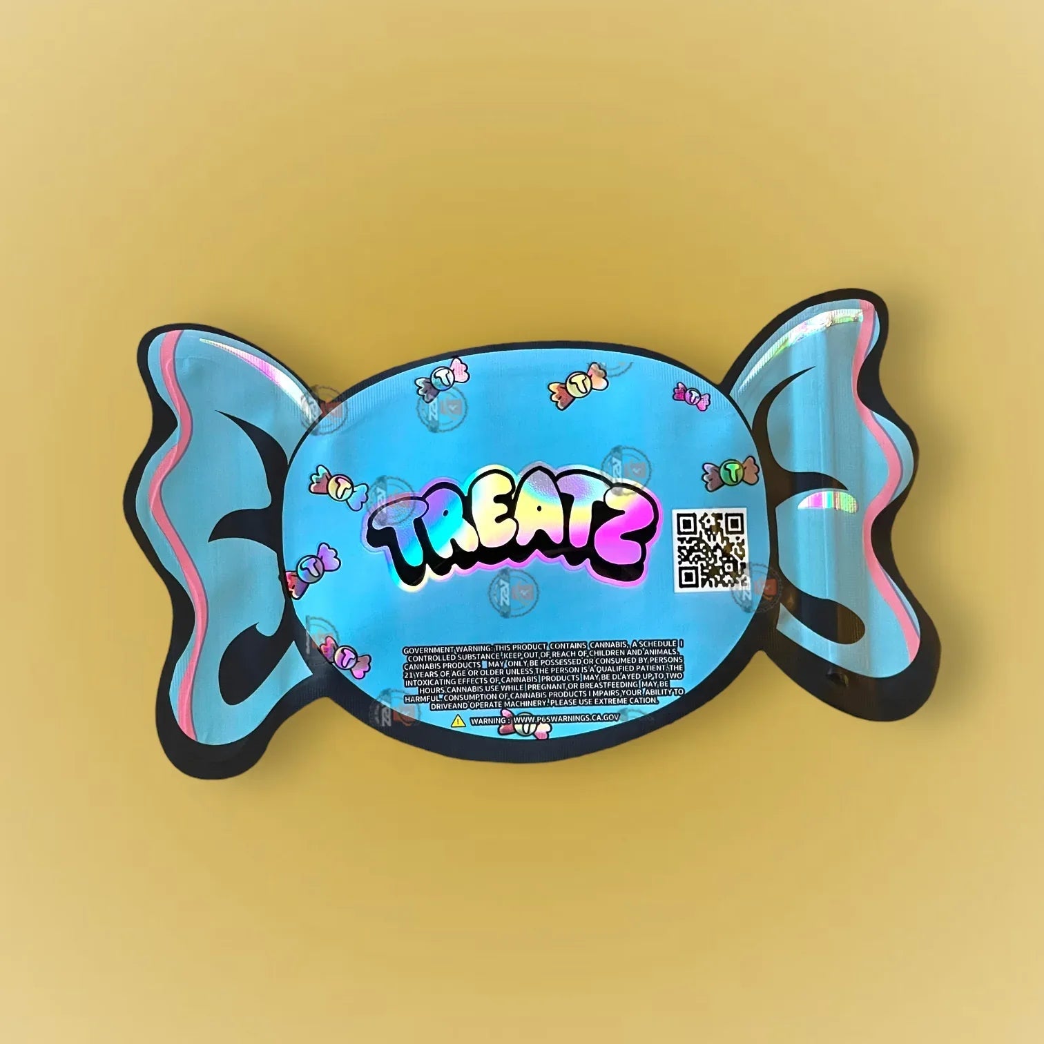 Penny Candy Original 3.5G Mylar Bags Cut Out-Holographic - Black Unicorn Hub