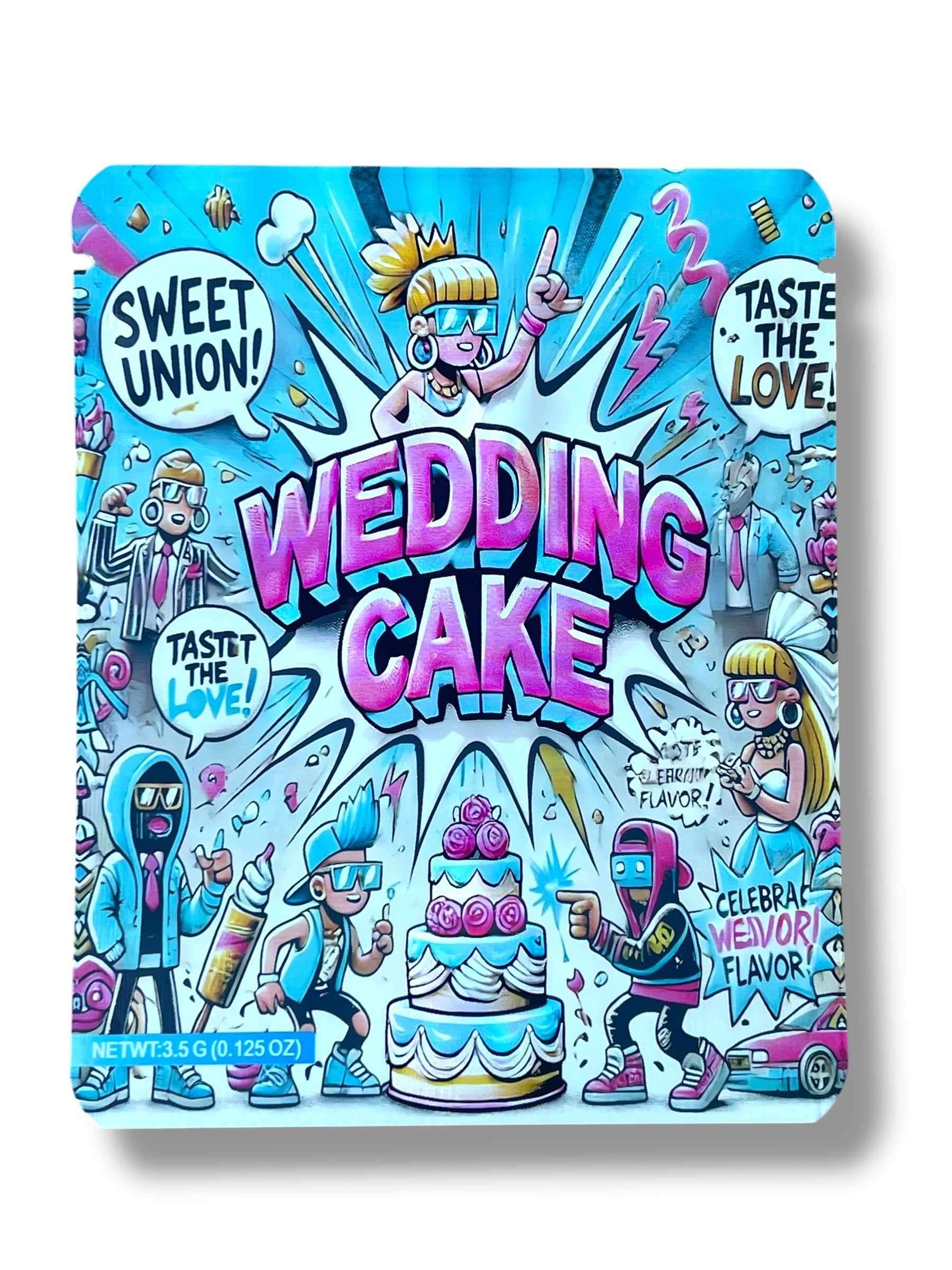 Wedding Cake 3.5g Mylar Bag- Packaging Only