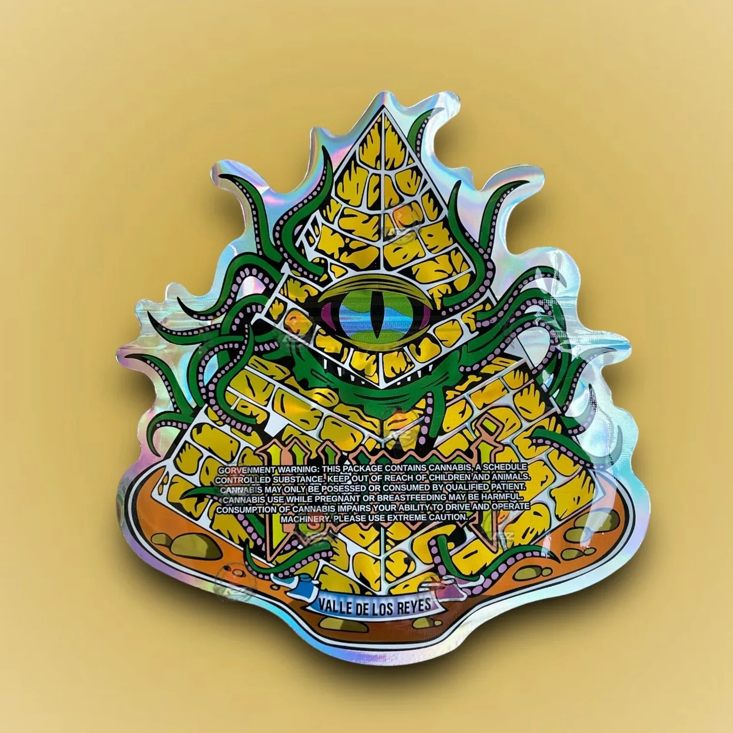 ILLUMI 3.5G Mylar Bags-Valle De Los Reyes-Packaging Only Holographic - Black Unicorn Hub