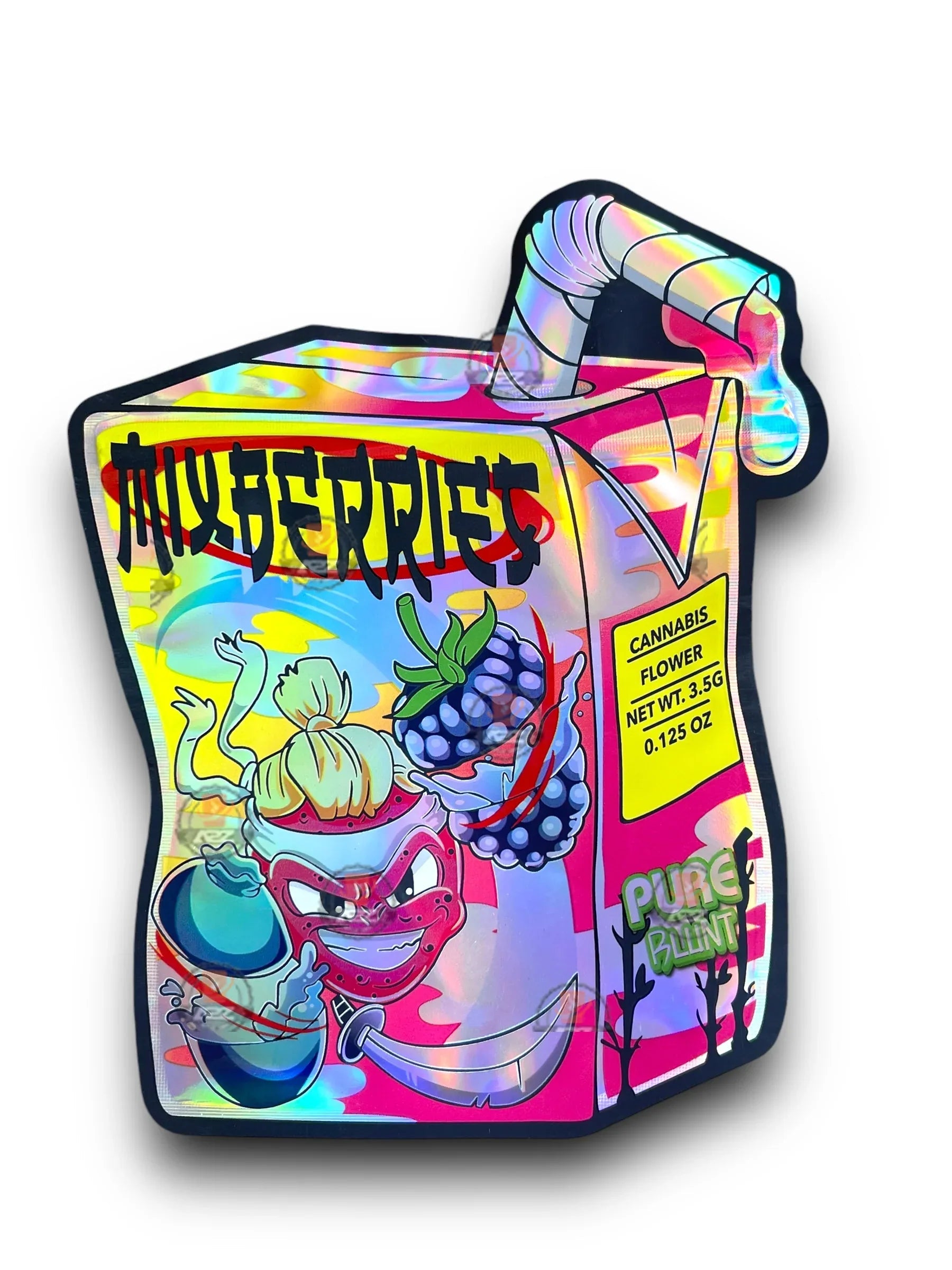 Mix Berries Mylar Bags 3.5g Holographic - Black Unicorn Hub