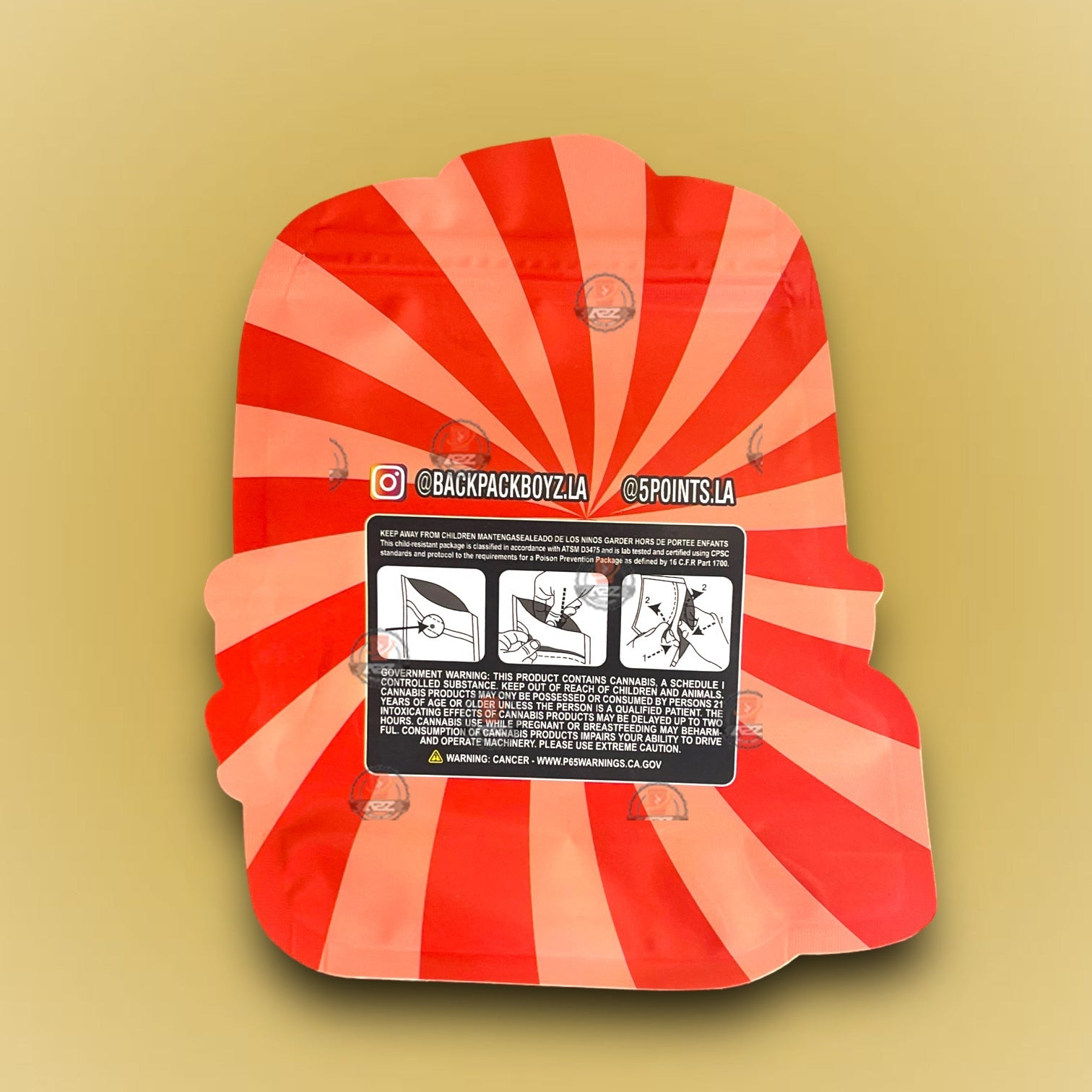 Backpack Boyz Zuper Bubble 3.5 G Myar Bag- Die Cut- Backpack Shape