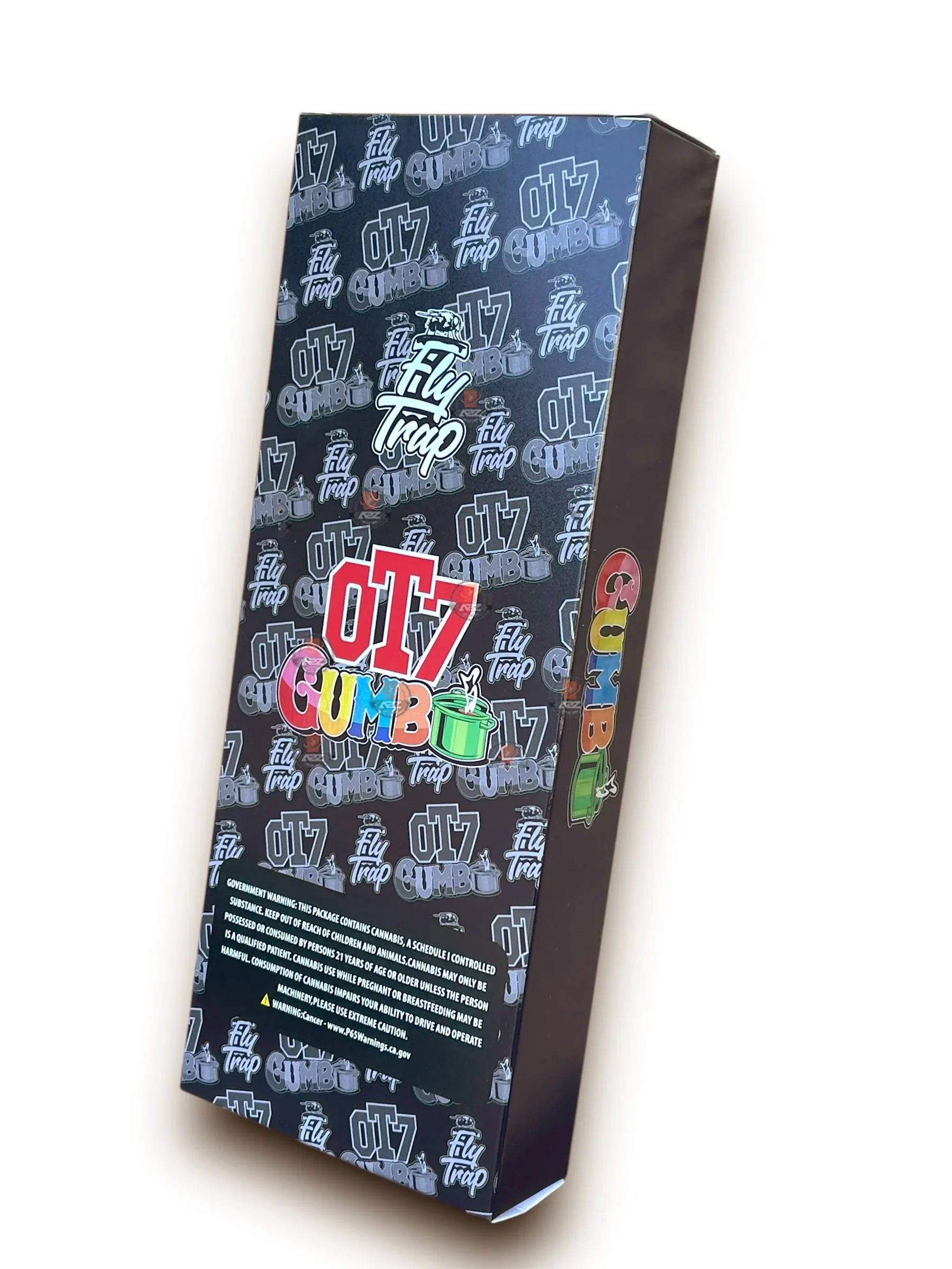 0T7 Quanny Gumbo Mylar Bags with Boxes 3.5g Box Packaging Holographic Fly Trap - Black Unicorn Hub