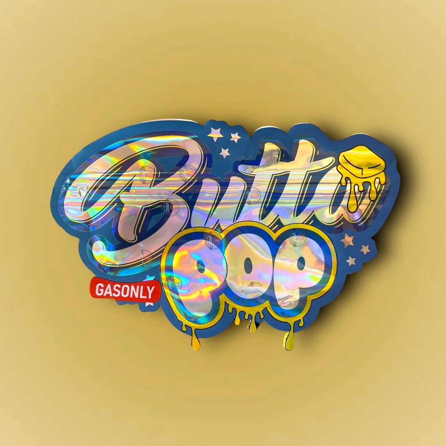 Butta POP Mylar bag 3.5g cut out-High Tolerance Gas Only - Black Unicorn Hub