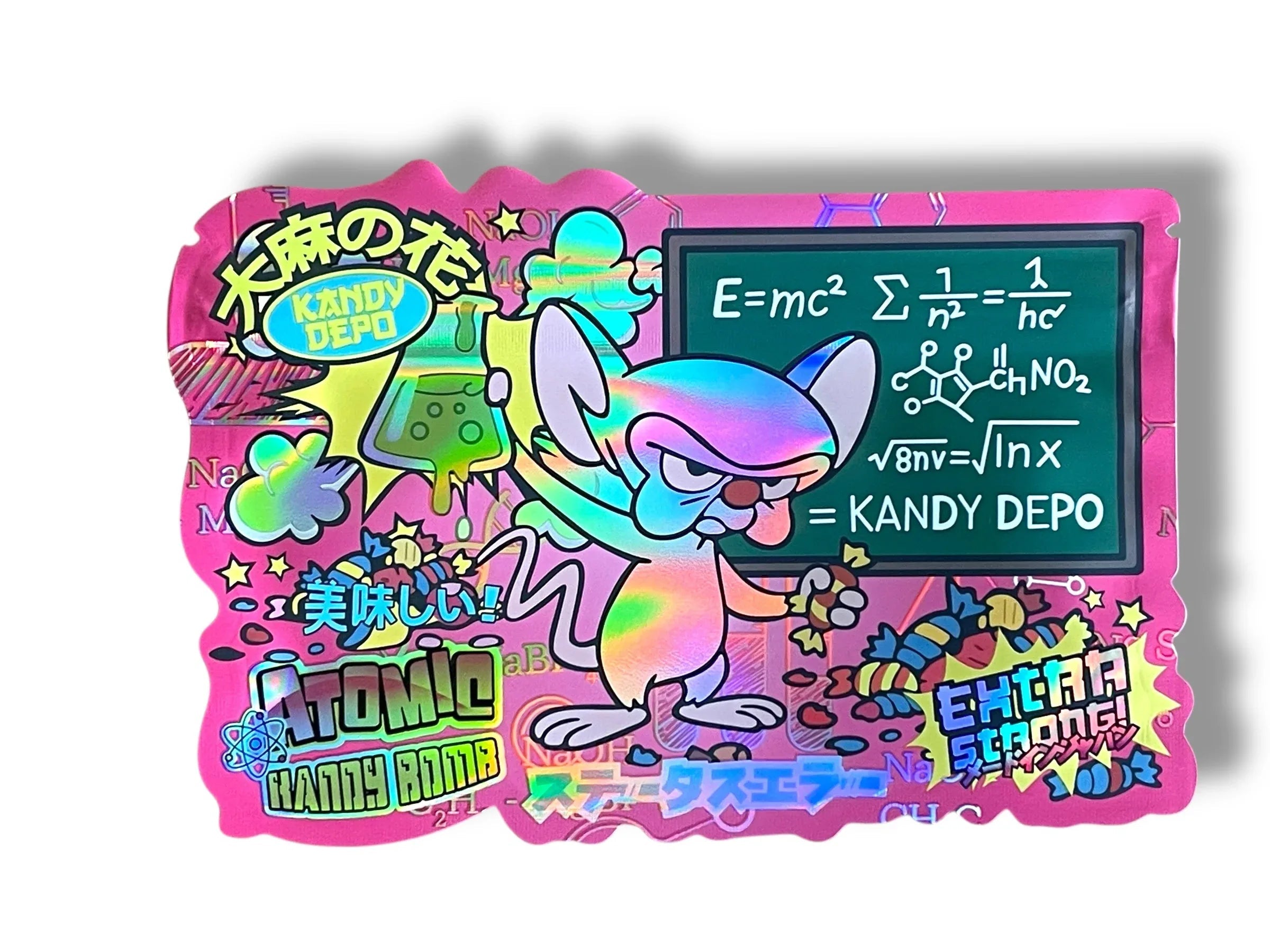 Atomic Kandy Bomb Mylar Bag 3.5g shape bags Kandy Depot - Black Unicorn Hub