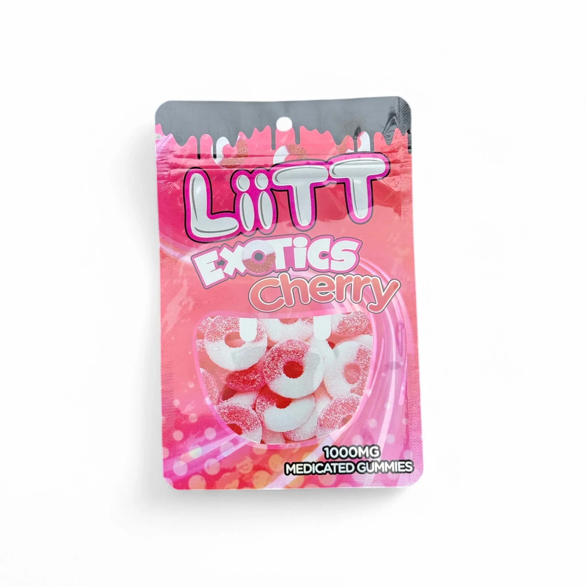 Liitt Exotics Cherry 3.5g Mylar Bag 1000MG (Packaging Only) - Black Unicorn Hub