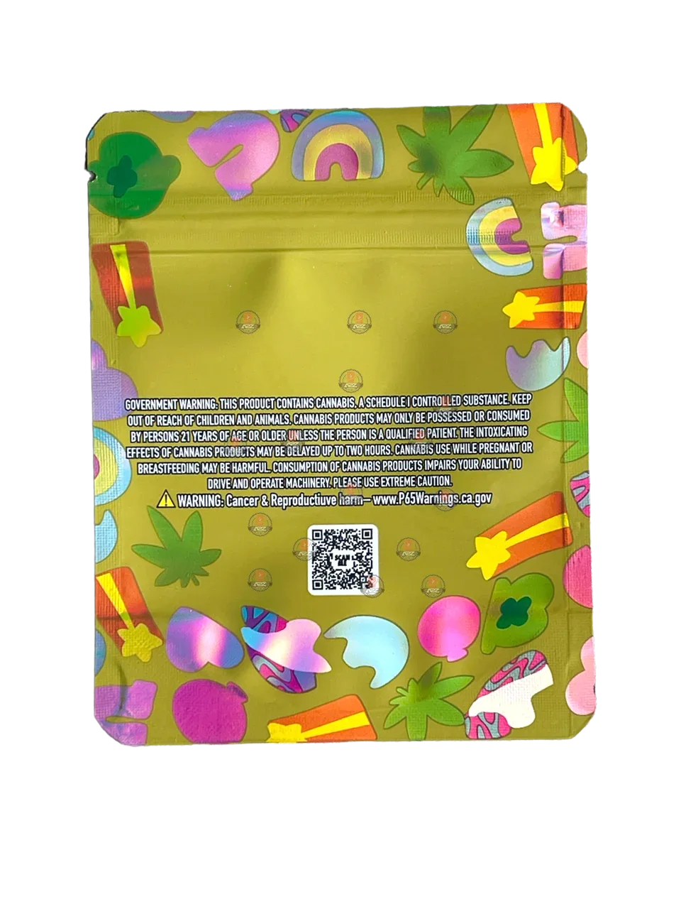 Magical Bonbones Cut Out Mylar Bags 3.5g Die Cut Holographic 30 Flamez Limited Edition - Black Unicorn Hub