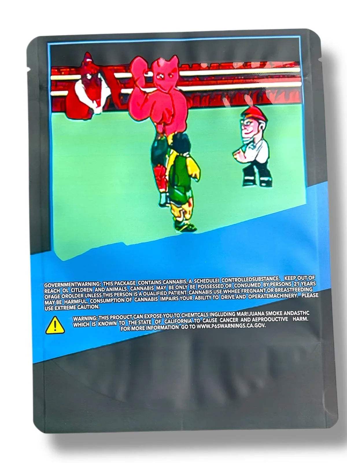 Mike Tyson Punch Out ZA Pack 1 OZ 28G empty Mylar bag 1-ounce (50 Count) Zatendo