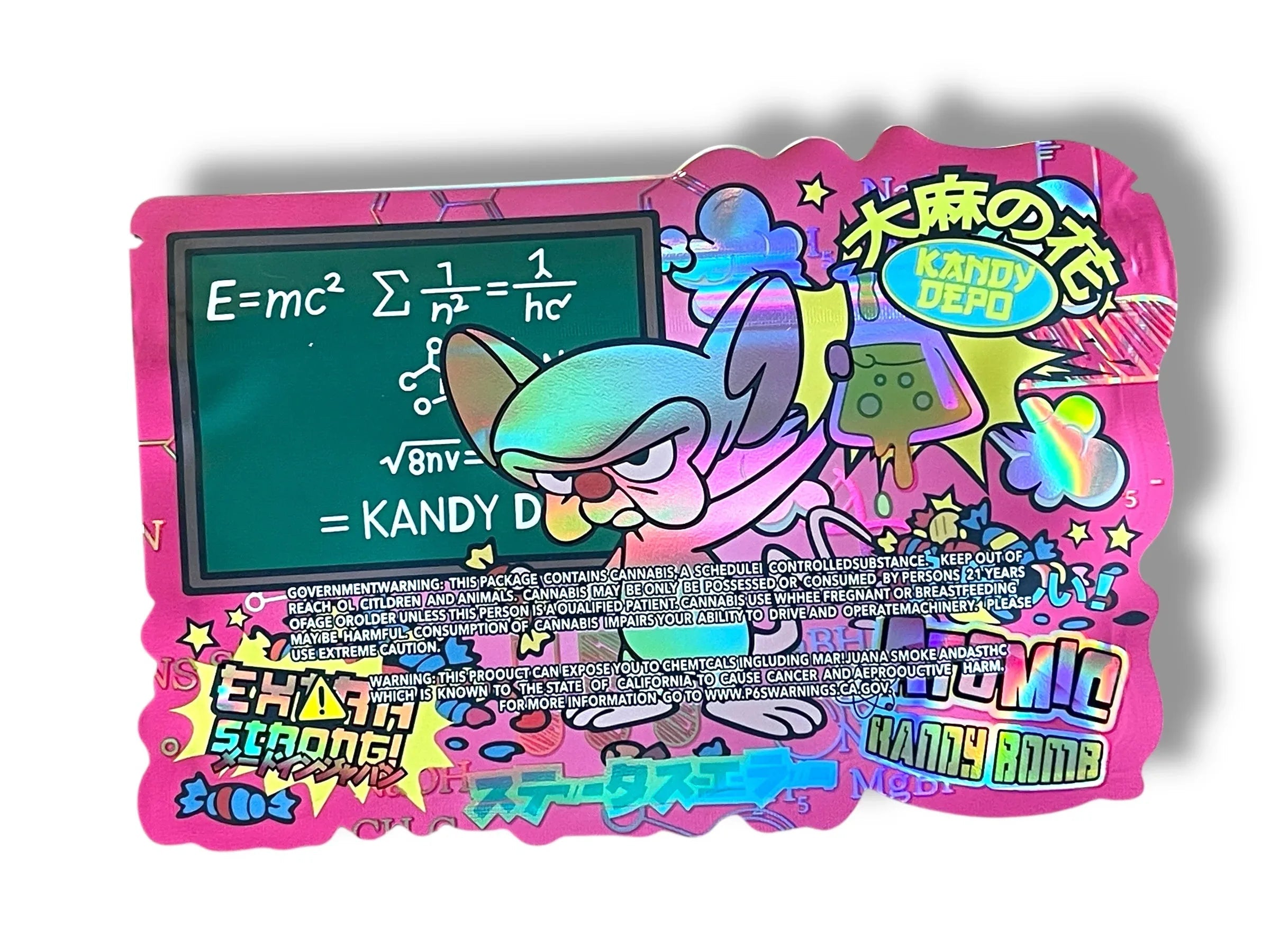 Atomic Kandy Bomb Mylar Bag 3.5g shape bags Kandy Depot - Black Unicorn Hub