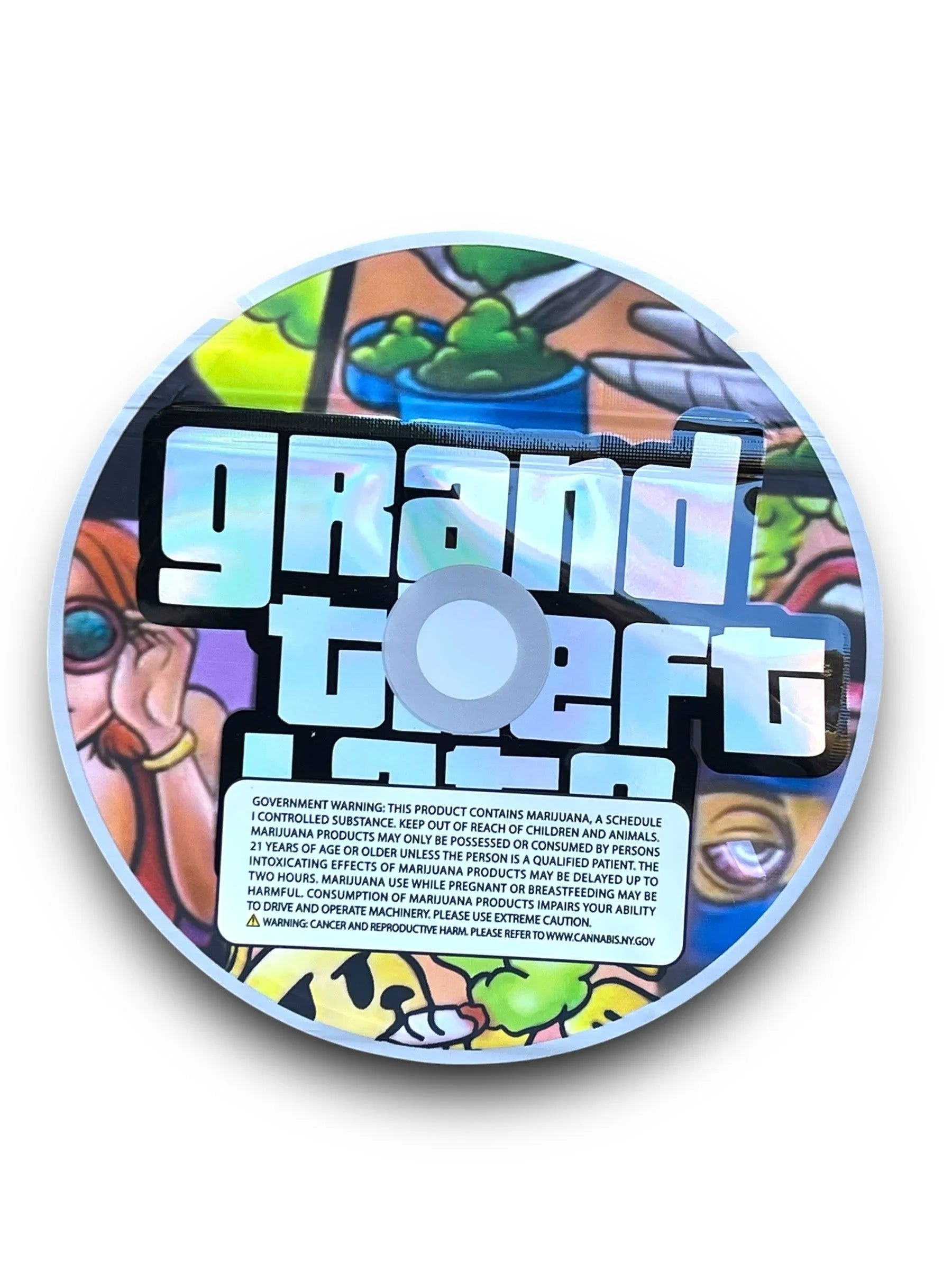 Play Station 2 Grand Theft Lato CD Cases with Mylar bags 3.5g - Black Unicorn Hub