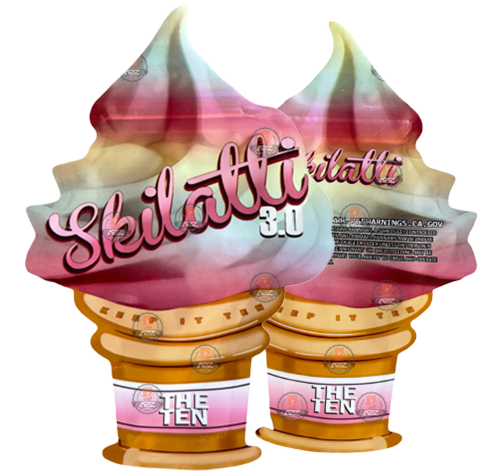 Skilatti 3.0 cut out Mylar bag 3.5g Packaging Only