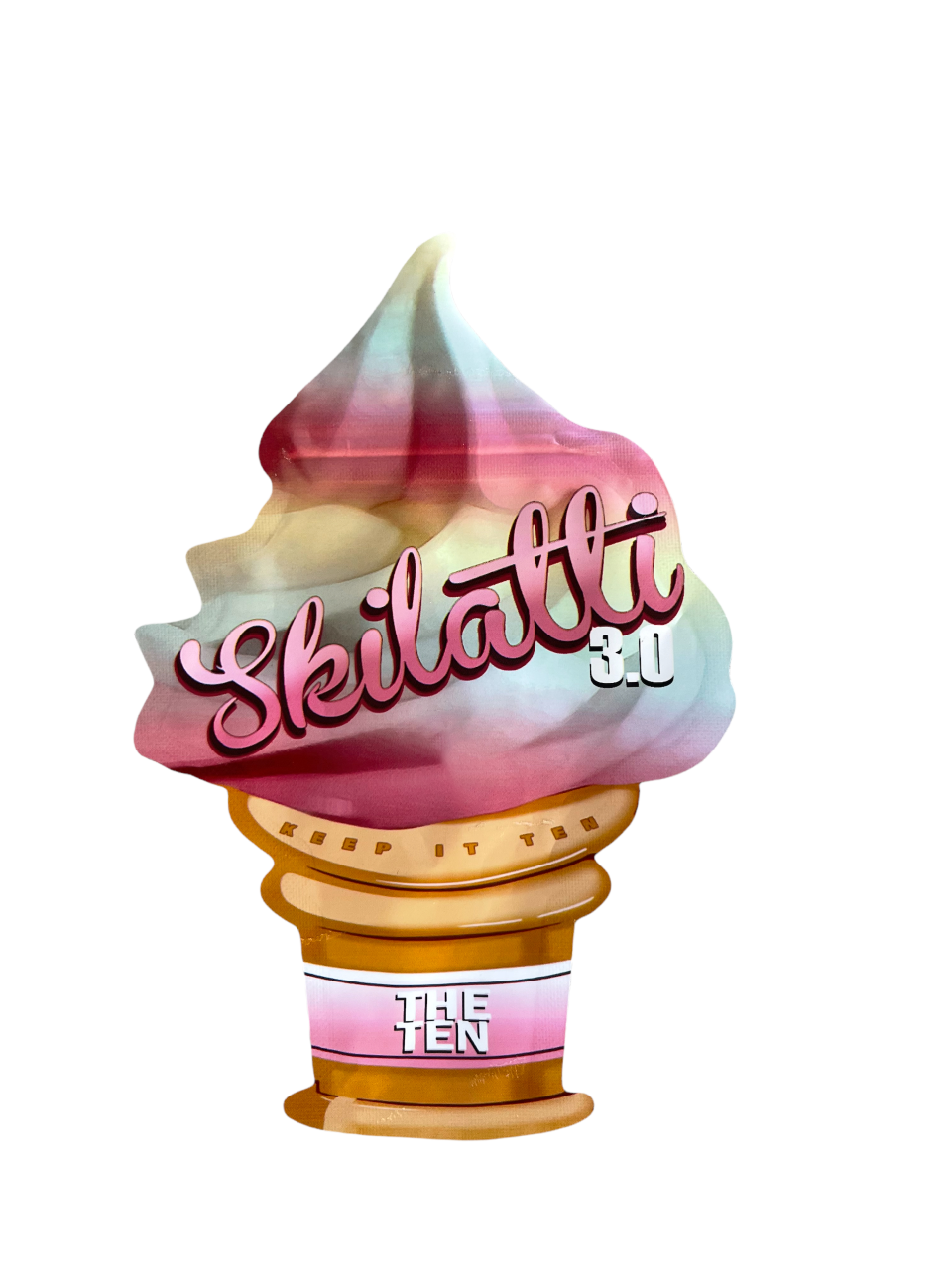 Skilatti 3.0 cut out Mylar bag 3.5g Packaging Only