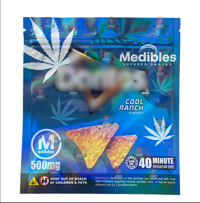 Cool Ranch 500mg Mylar Chips bags 3.5G