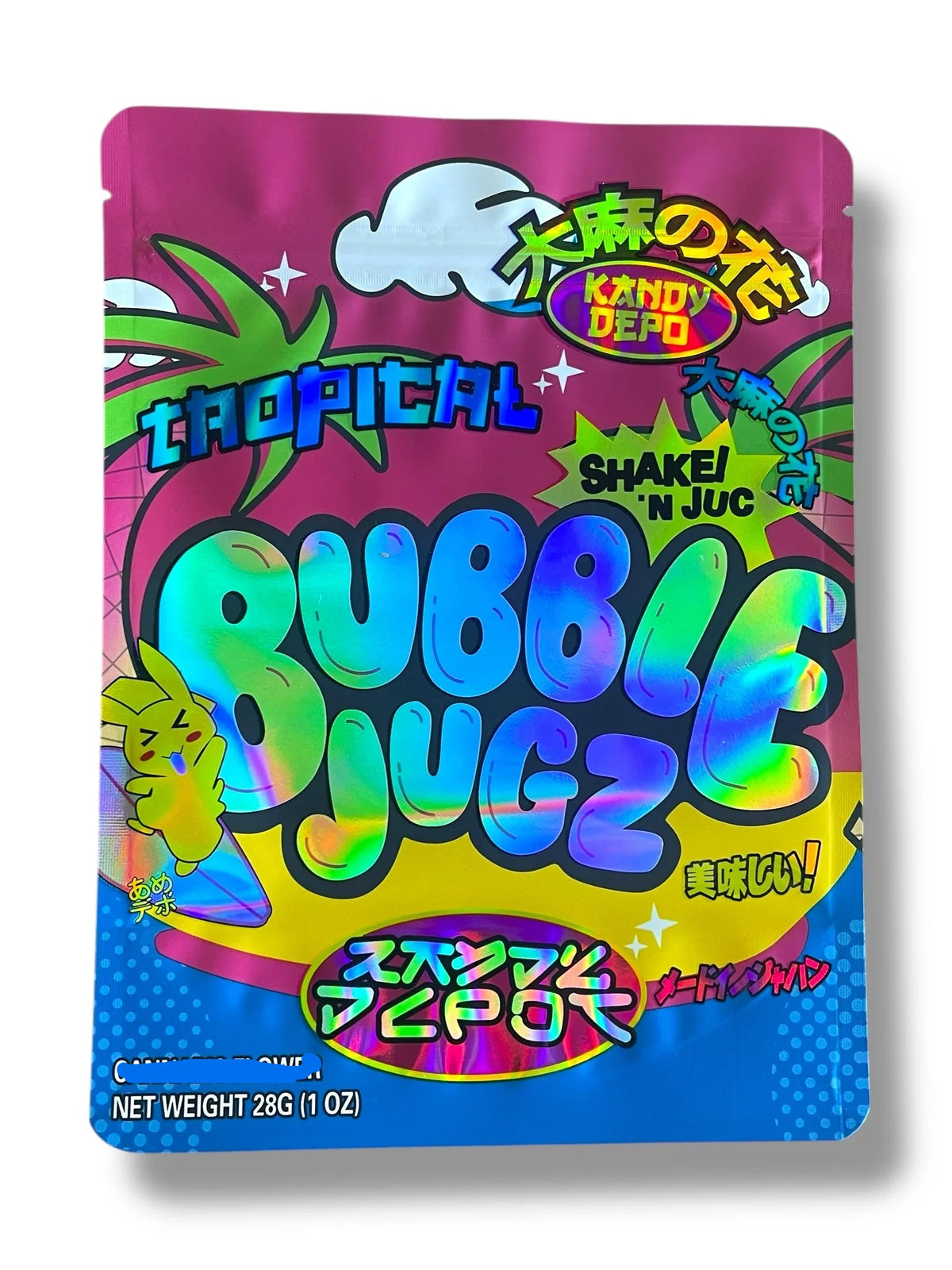 Kandy Depo Bubble Jugz 1 OZ 28G empty Mylar bag 1 ounce (50 Count) - Black Unicorn Hub