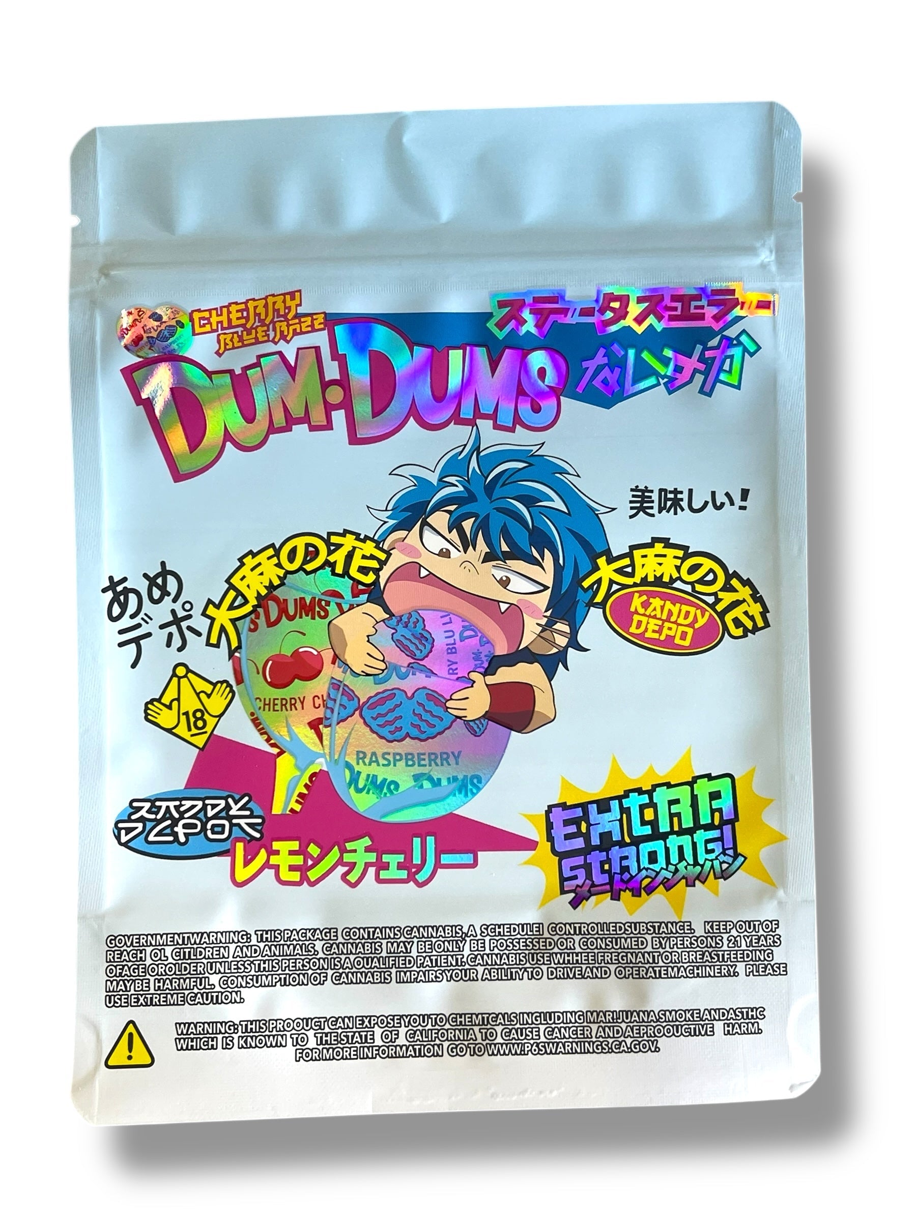 Kandy Depo Dum Dums 1 OZ 28G empty Mylar bag 1 ounce (50 Count))