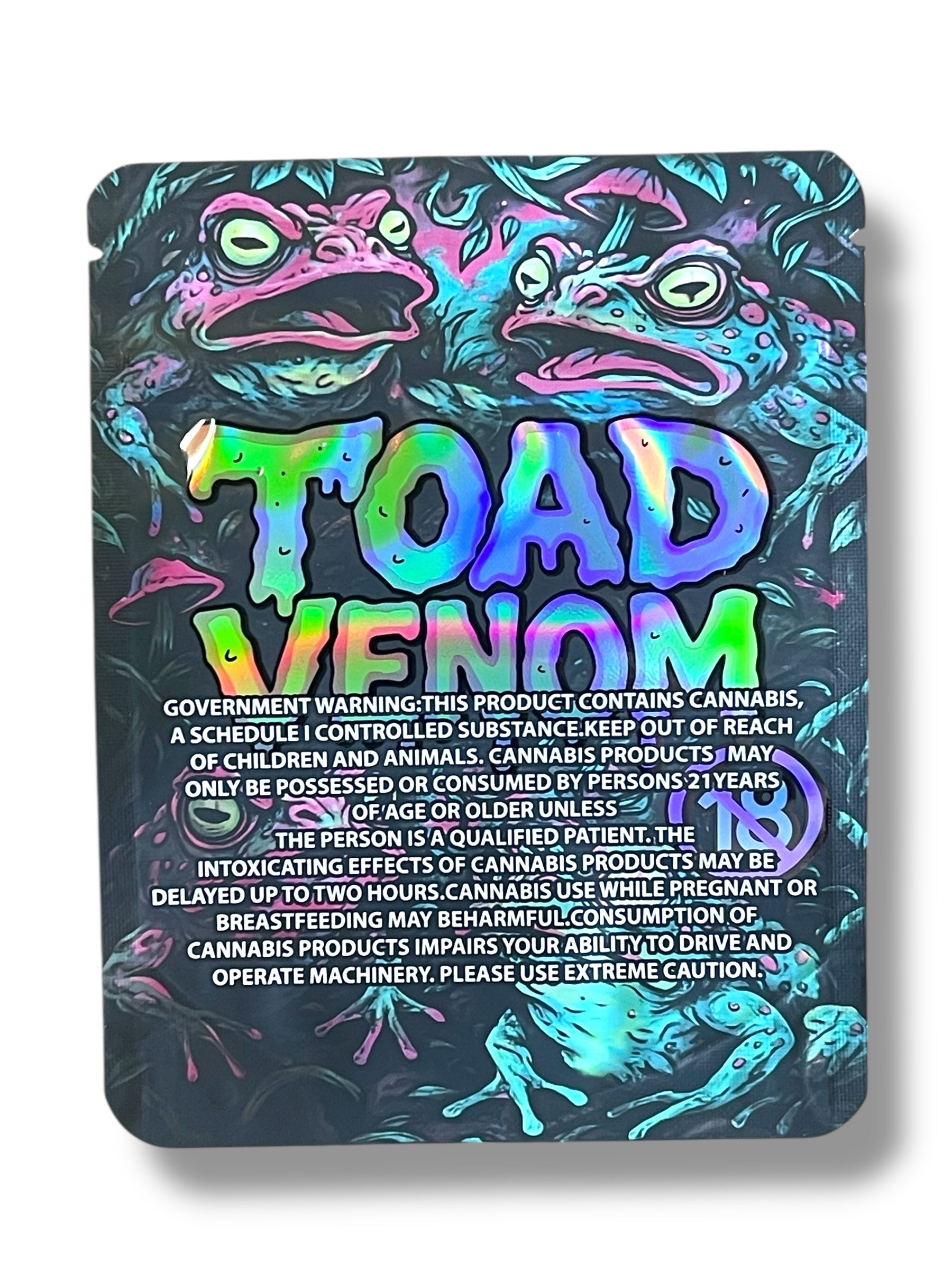 Toad Venom 3.5g Mylar Bag- Packaging Only
