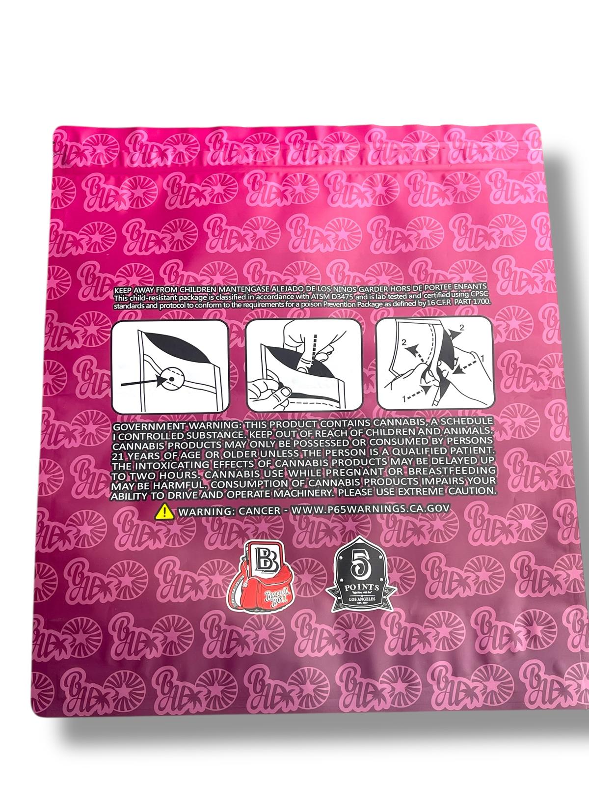 Pink - 1lb Mylar Bags - Big Als