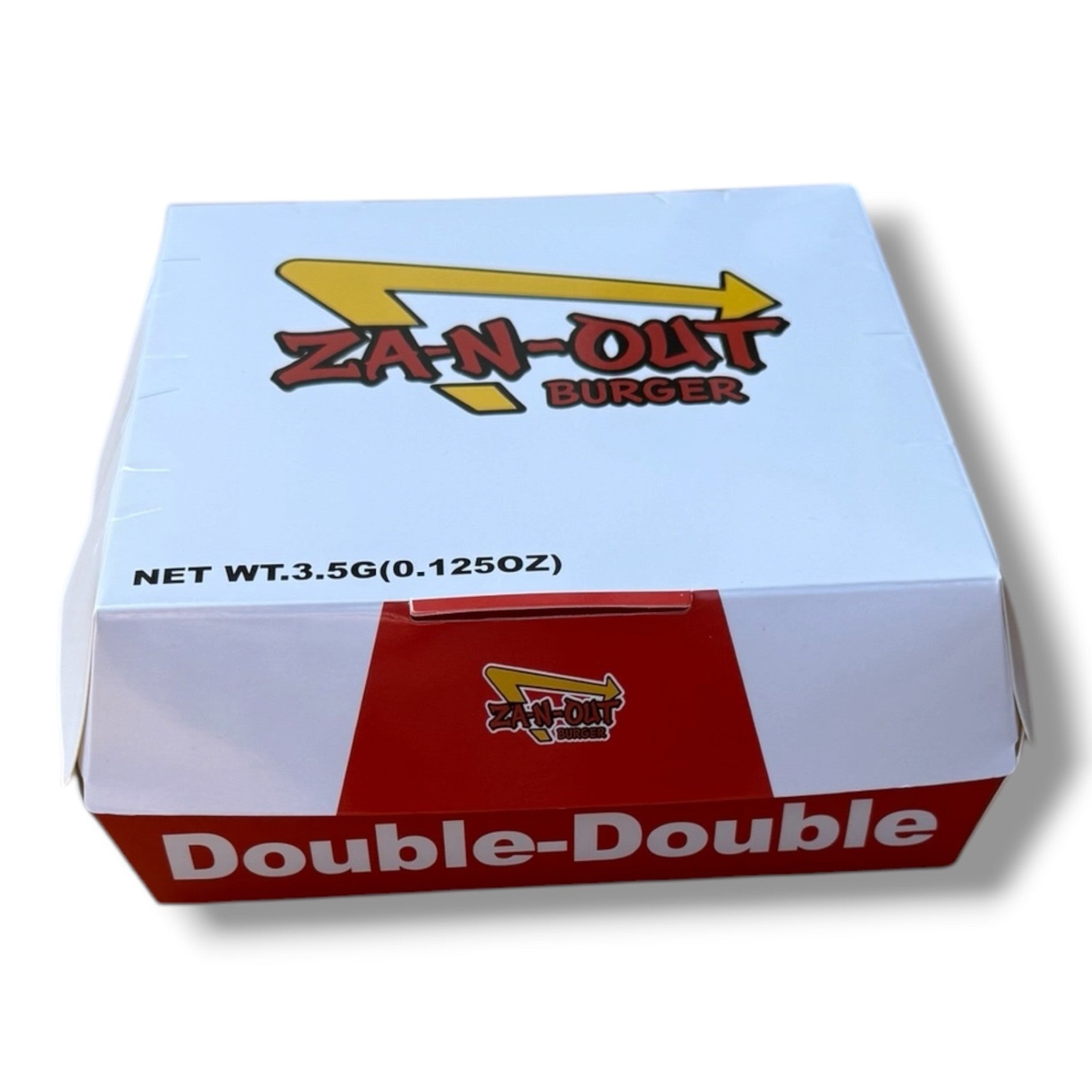 ZA-N-OUT Burger Mylar Bags with Boxes 3.5g Box Packaging