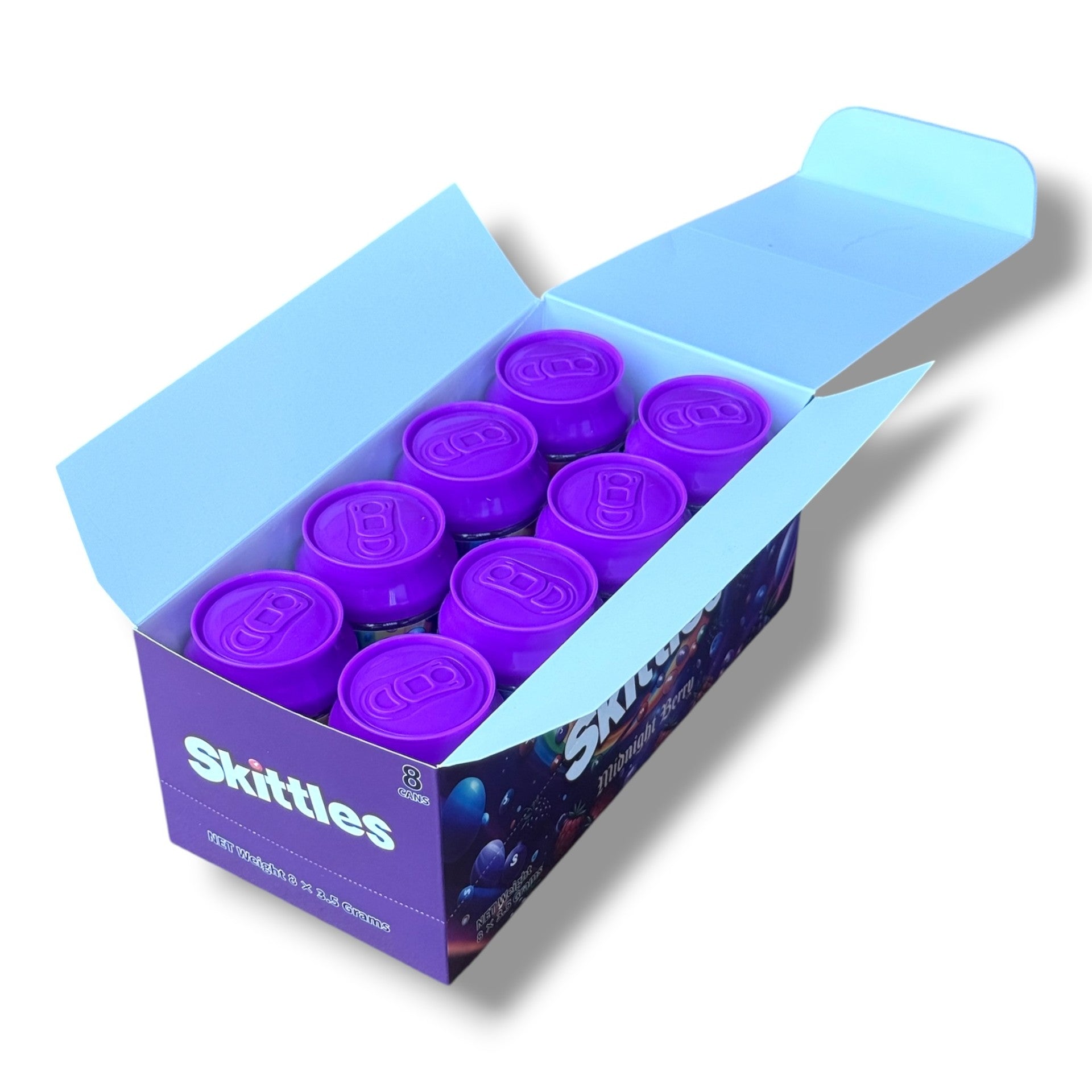 Sour Skittles Midnight Berry 3.5g Cans - 8 cans in box