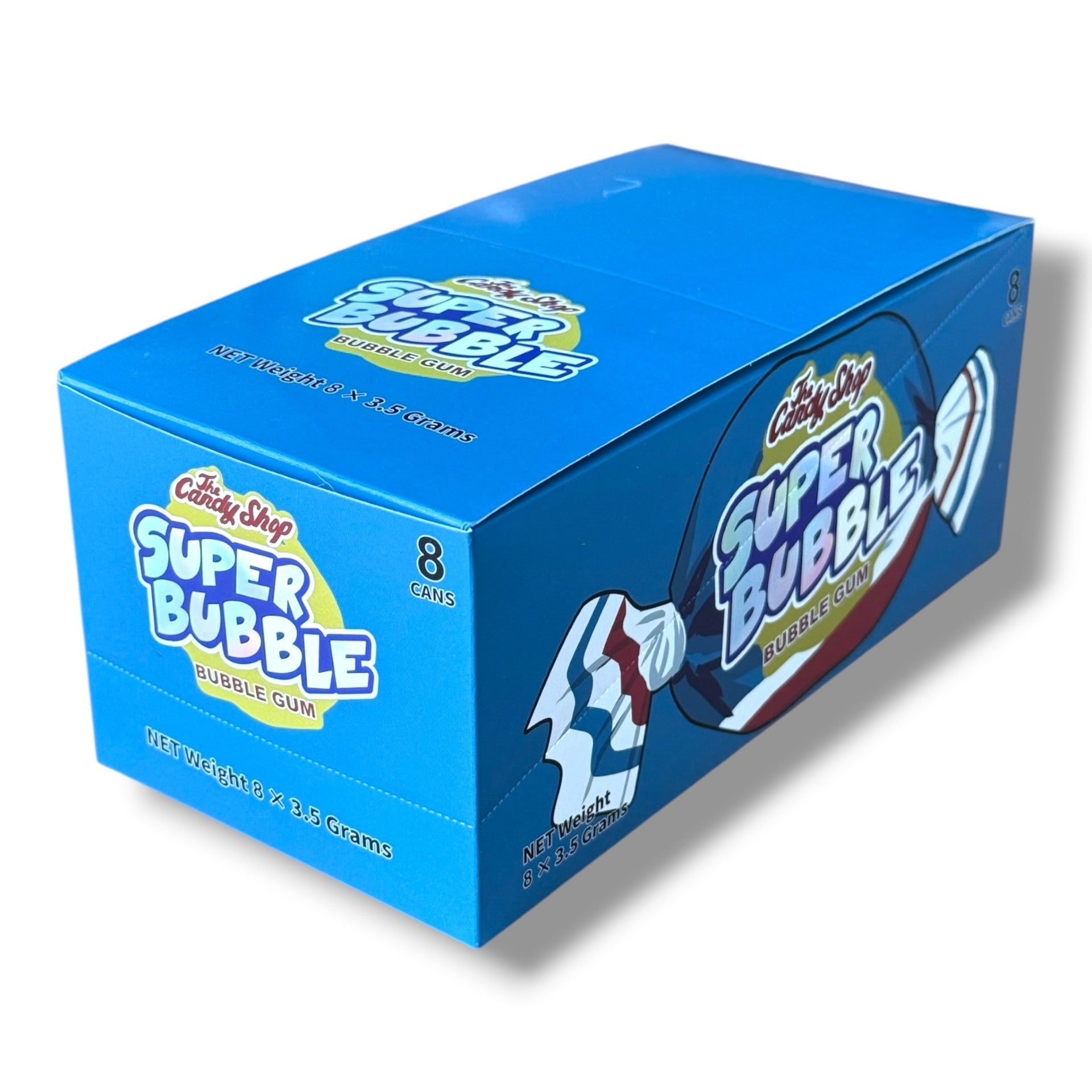 Super Bubble Gum 3.5g Cans - 8 cans in box- The candy shop