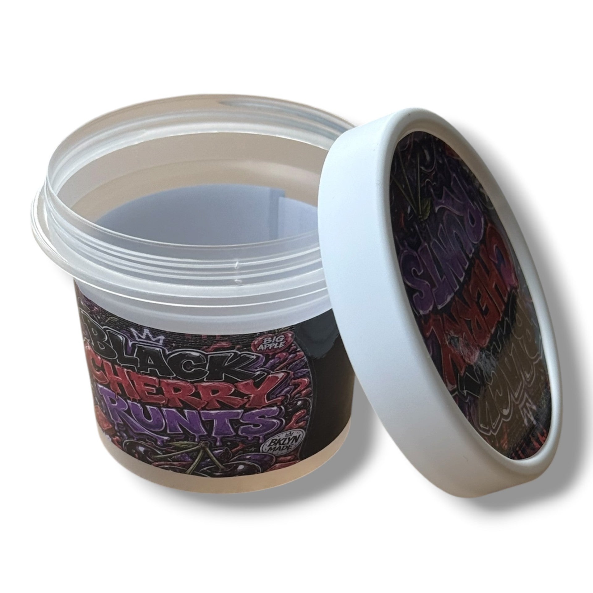 Black Cherry Runts Ice Cream Style 3.5G Plastic Jars with Display Boxes – Packaging Only (Copy) (Copy)