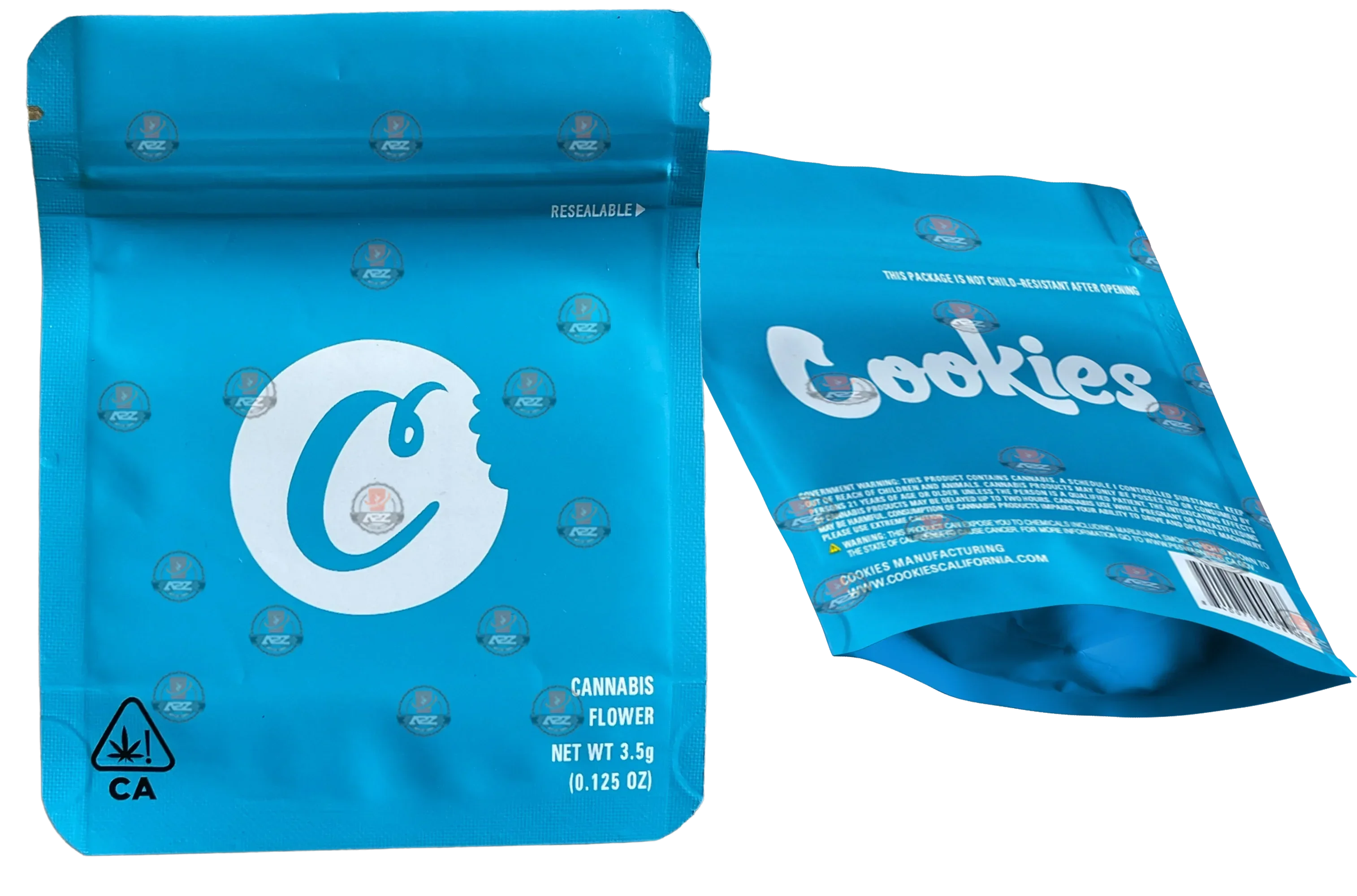 Cookies Mylar Bags 3.5 Grams Smell Proof Resealable Cookies Bags - Black Unicorn Hub